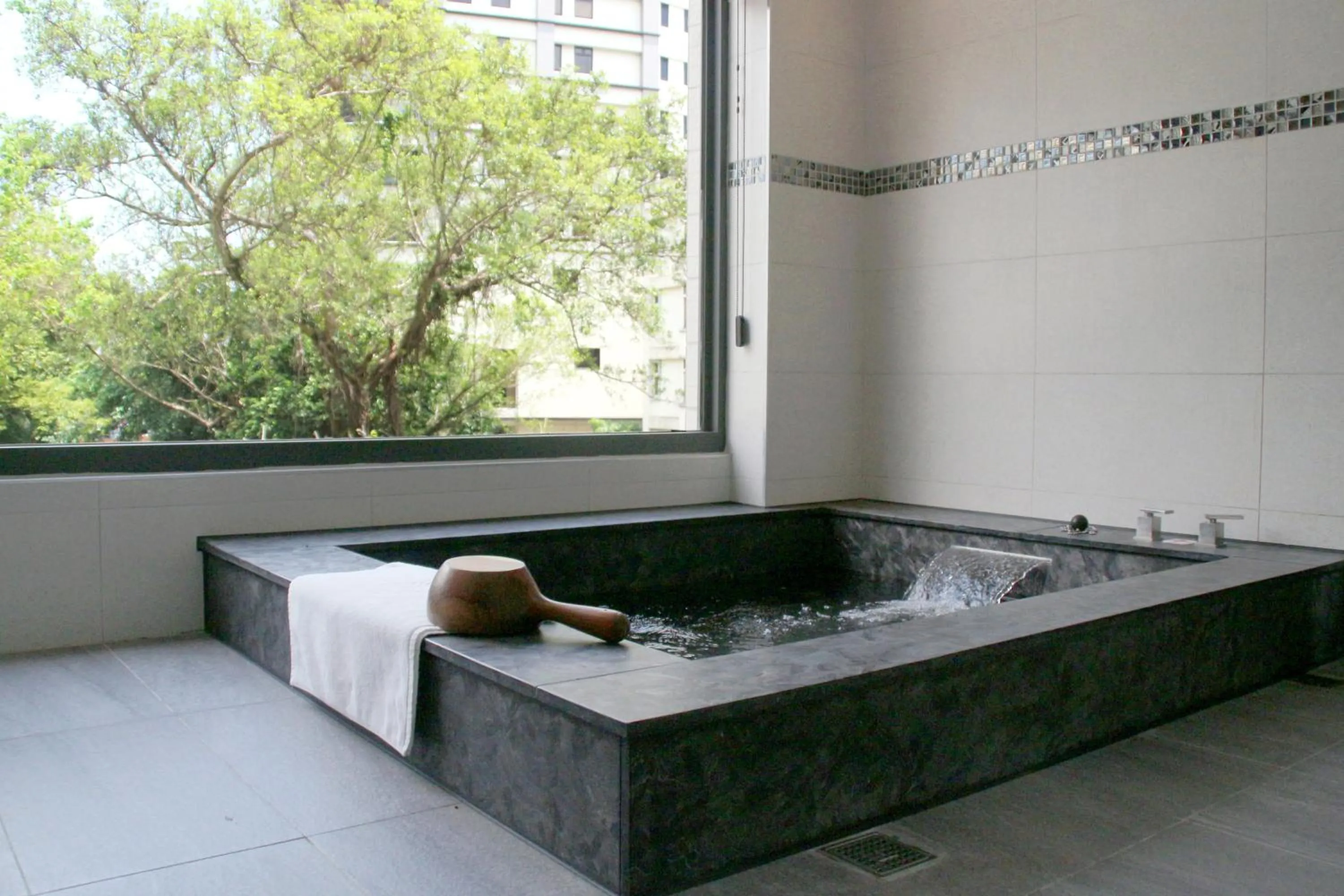 Hot Spring Bath in Gamalan Spring Hotel