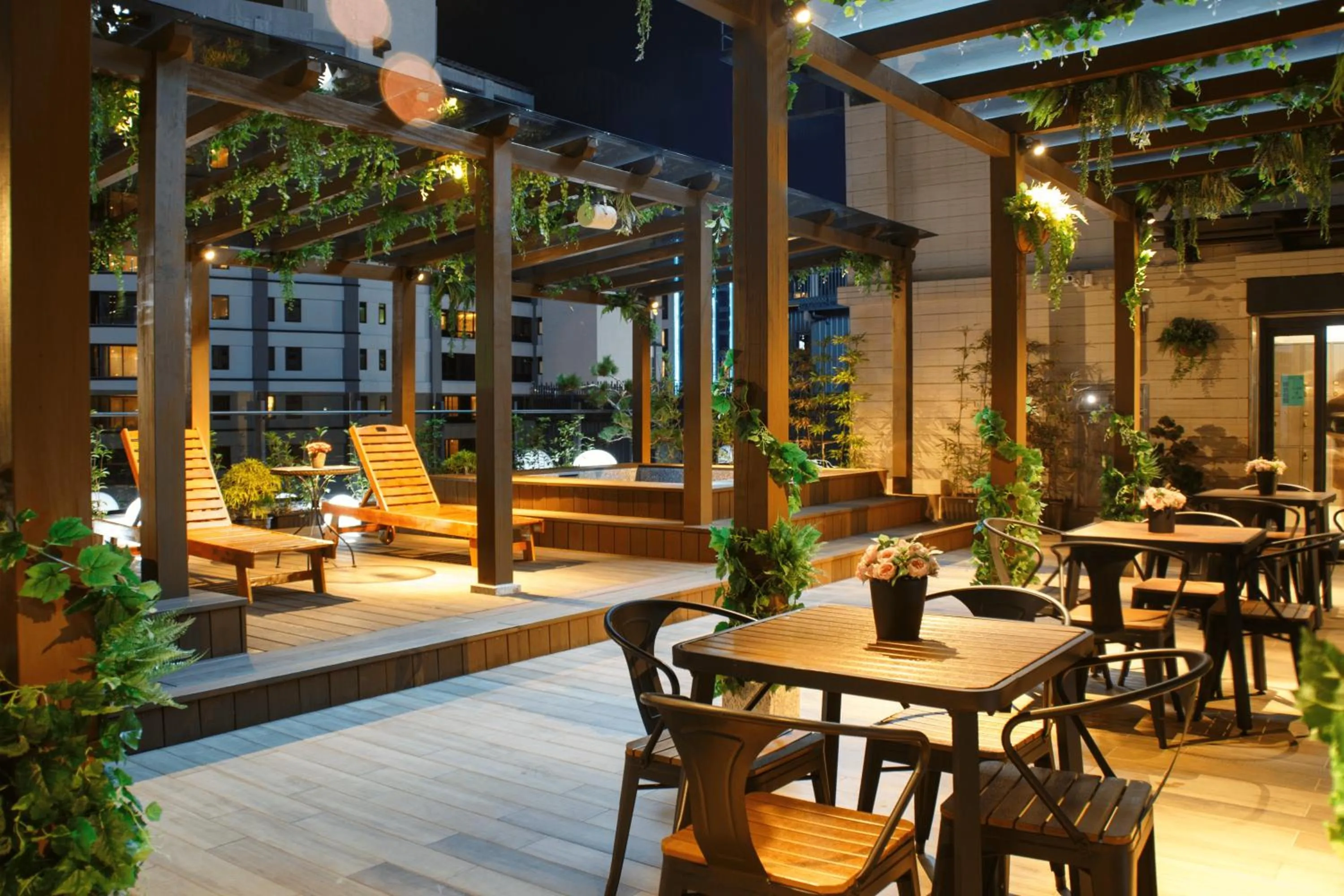 Hot Spring Bath in Gamalan Spring Hotel