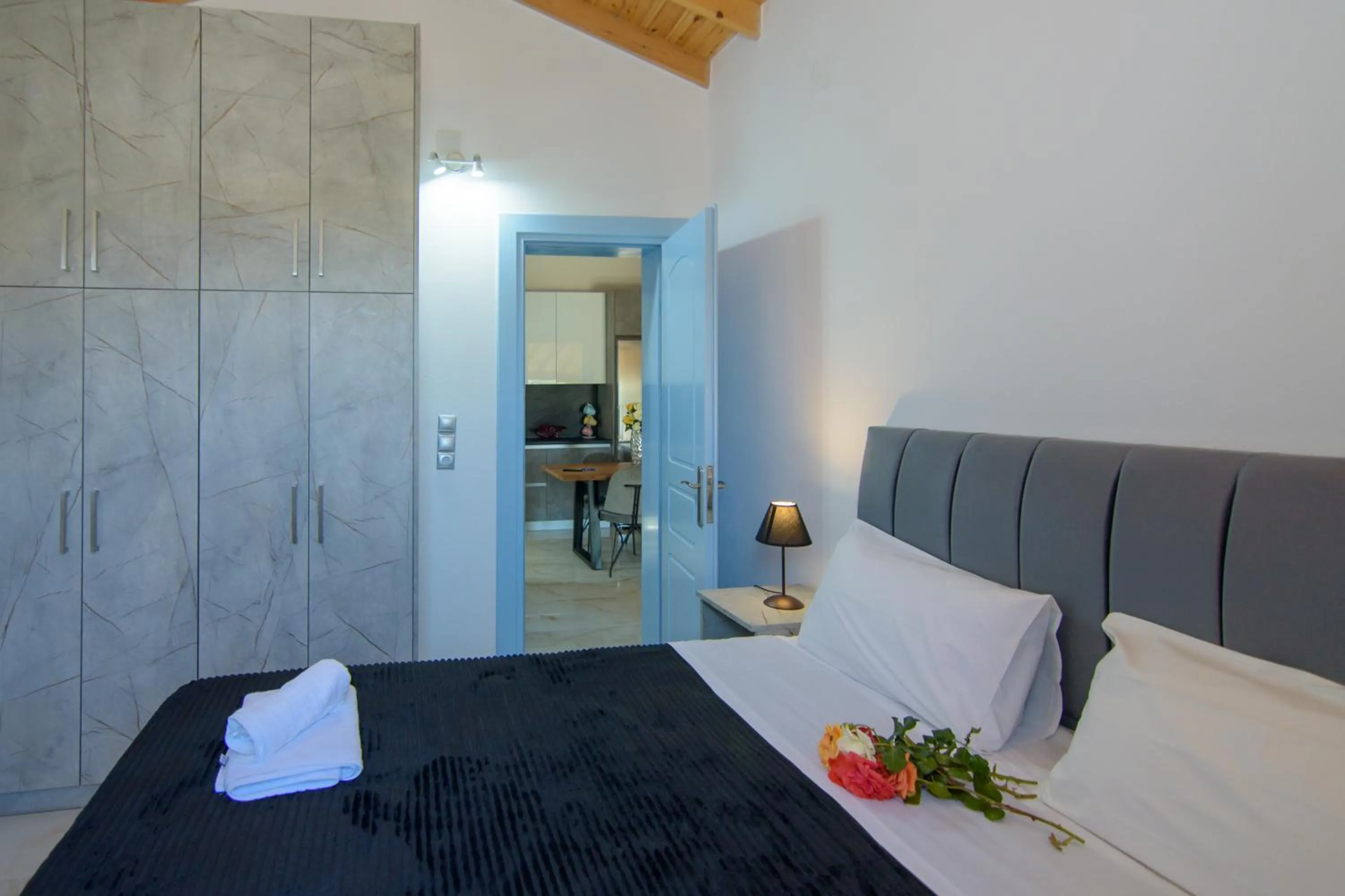 Bed in Anastasia Apartments