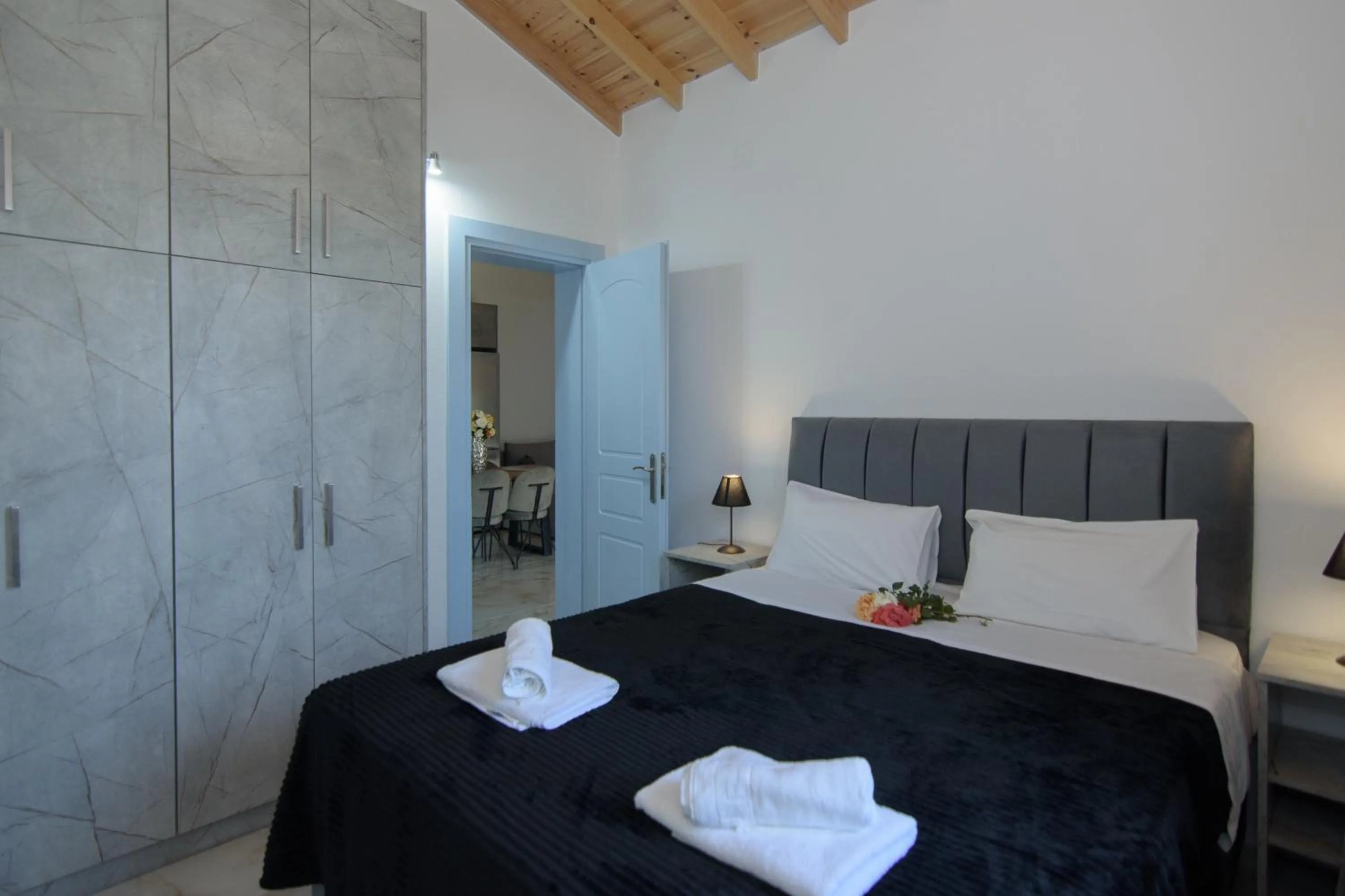 Bed in Anastasia Apartments