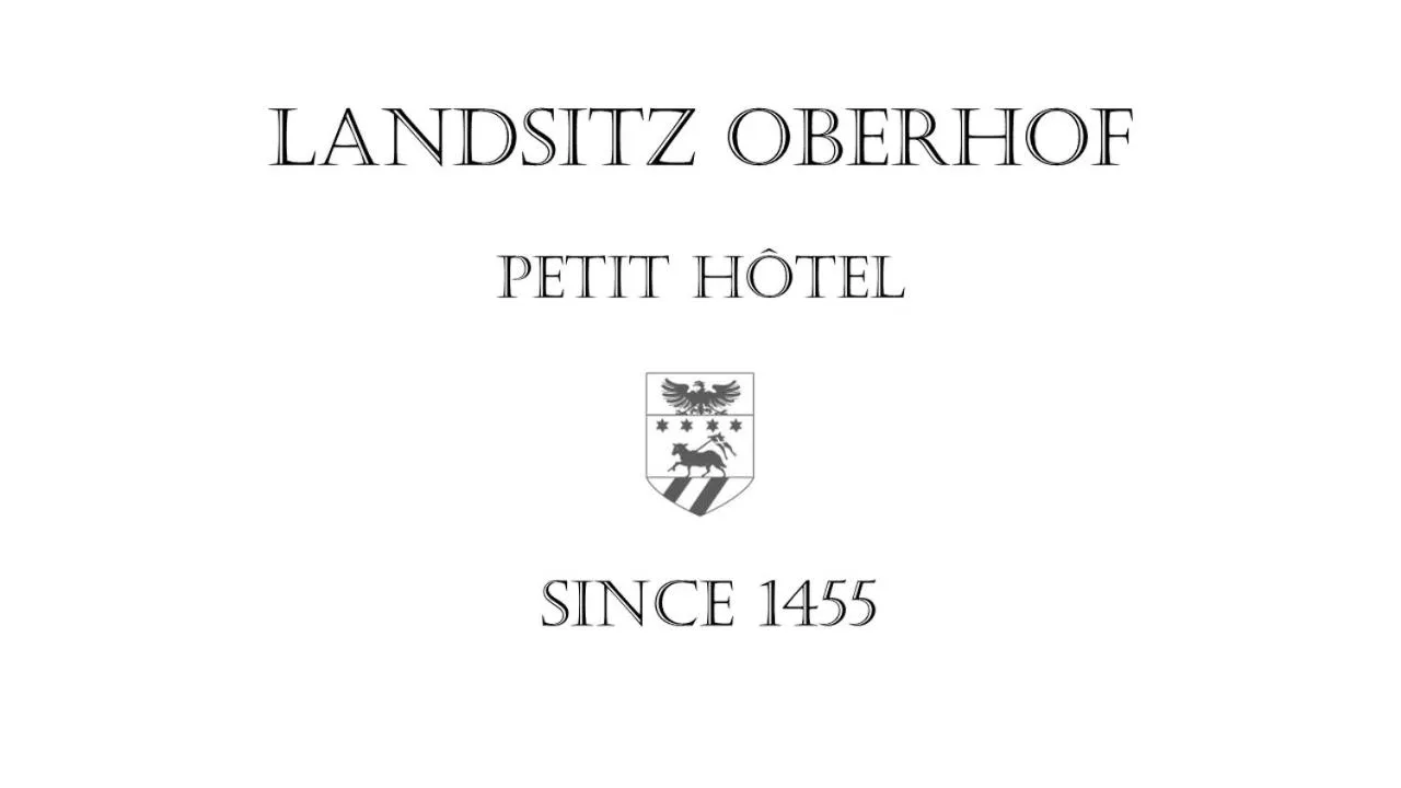 Logo/Certificate/Sign in LANDSITZ OBERHOF petit hôtel