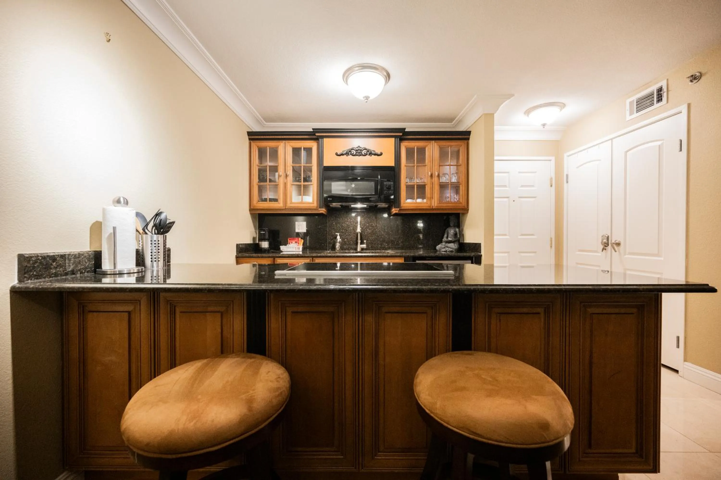 kitchen in StripViewSuites at Jockey Club