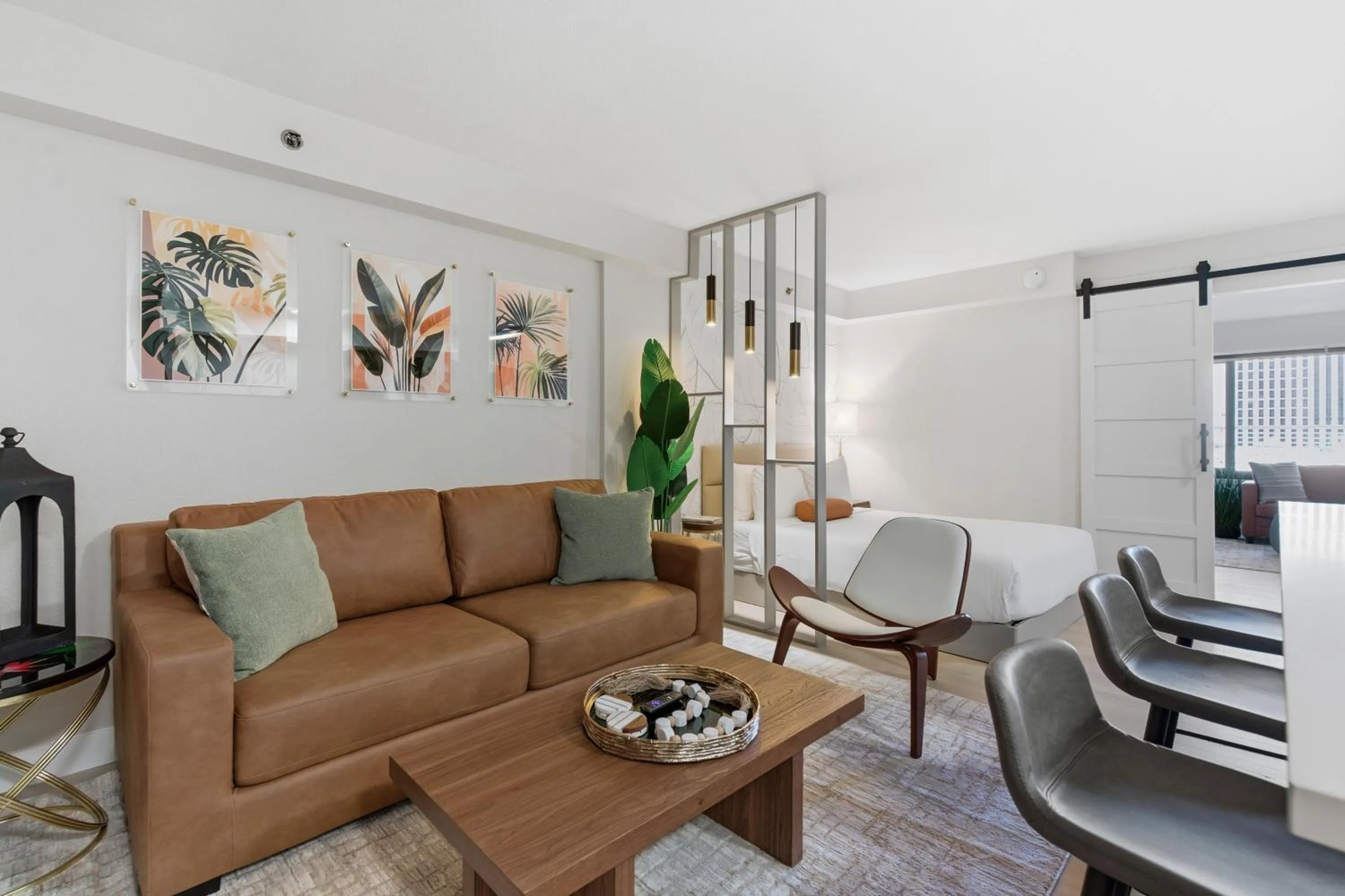 Living room in StripViewSuites at Jockey Club