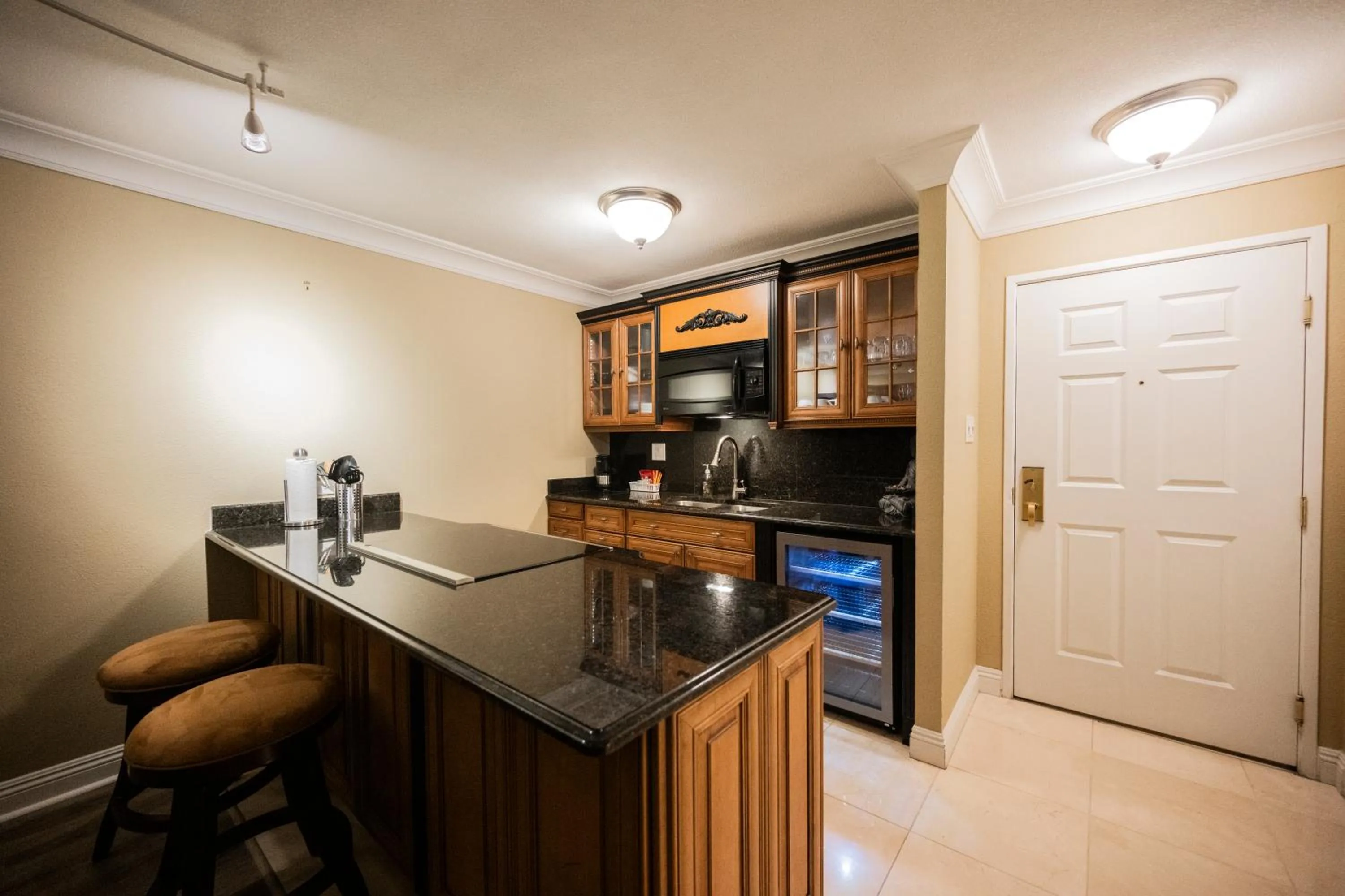 kitchen in StripViewSuites at Jockey Club