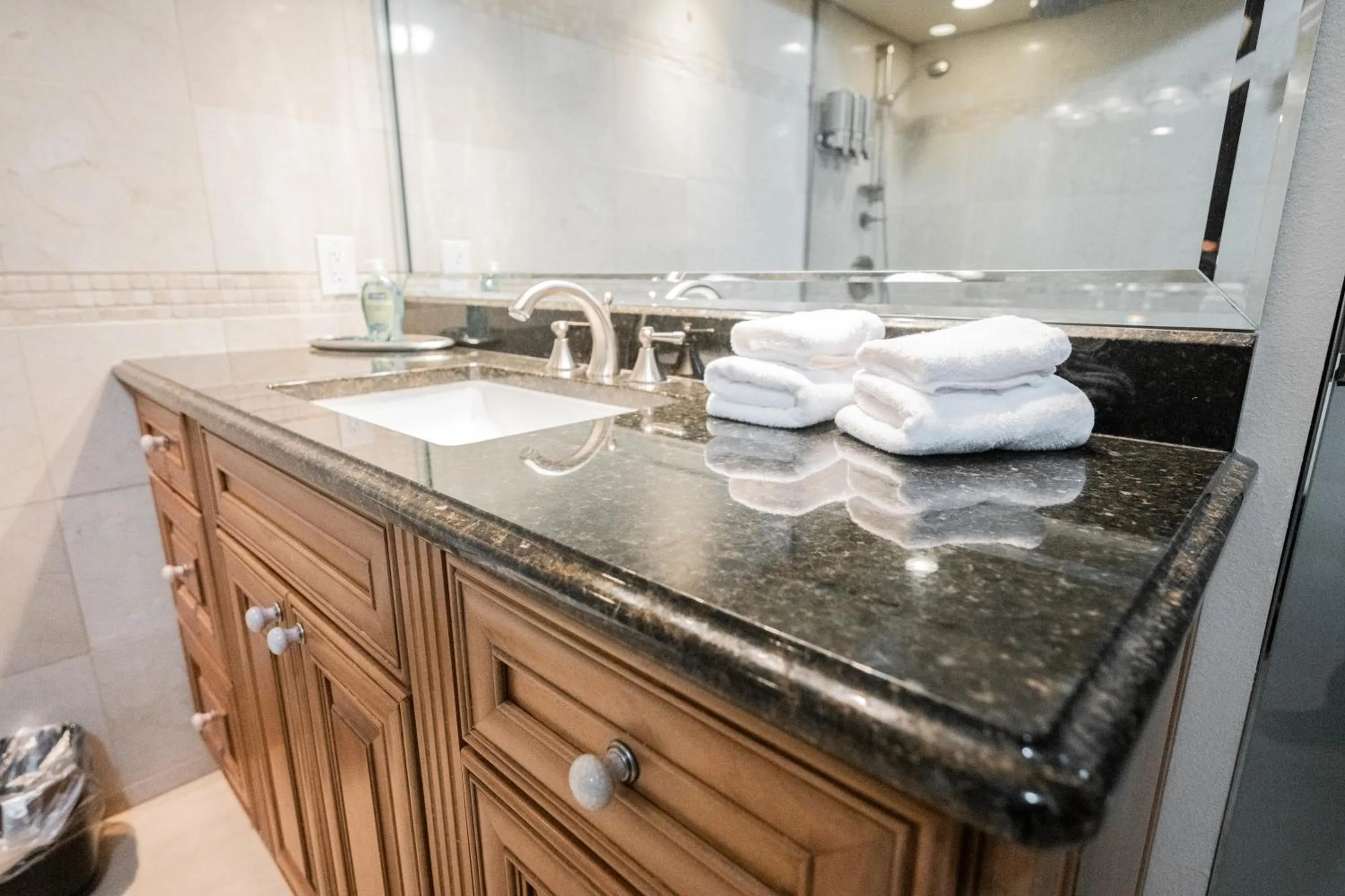 Bathroom in StripViewSuites at Jockey Club