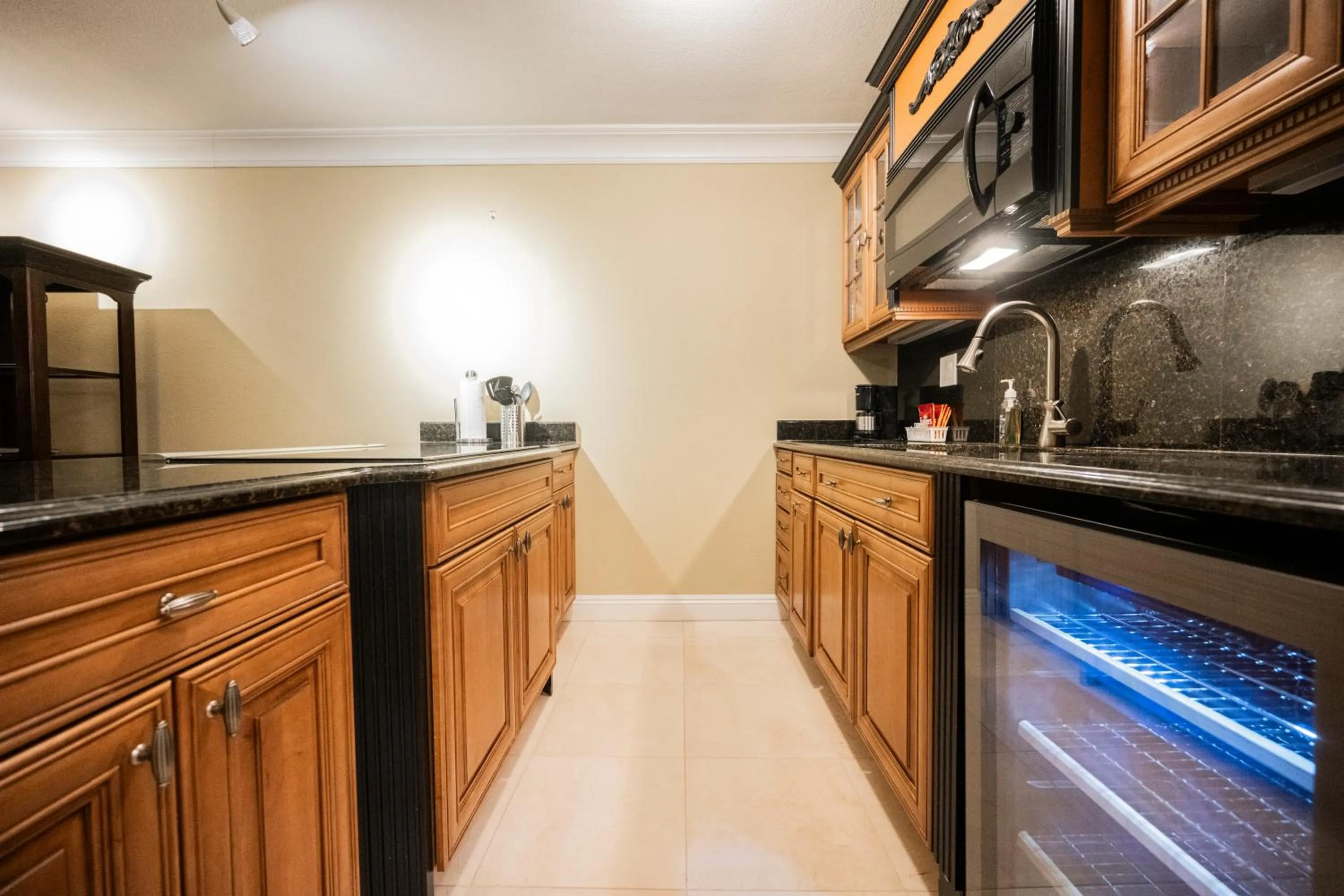 kitchen in StripViewSuites at Jockey Club