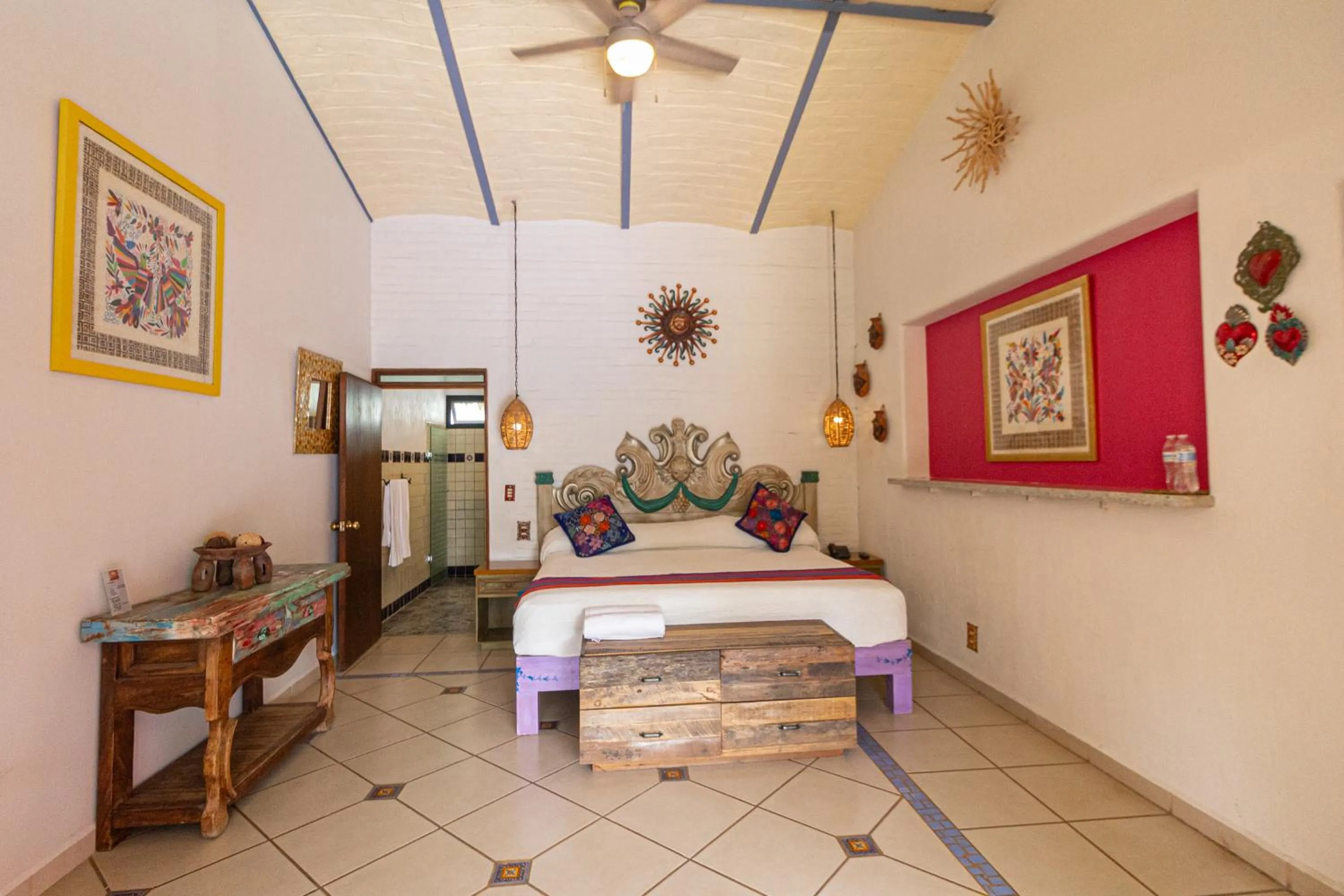 fireplace in Hotel Boutique Casa Copal