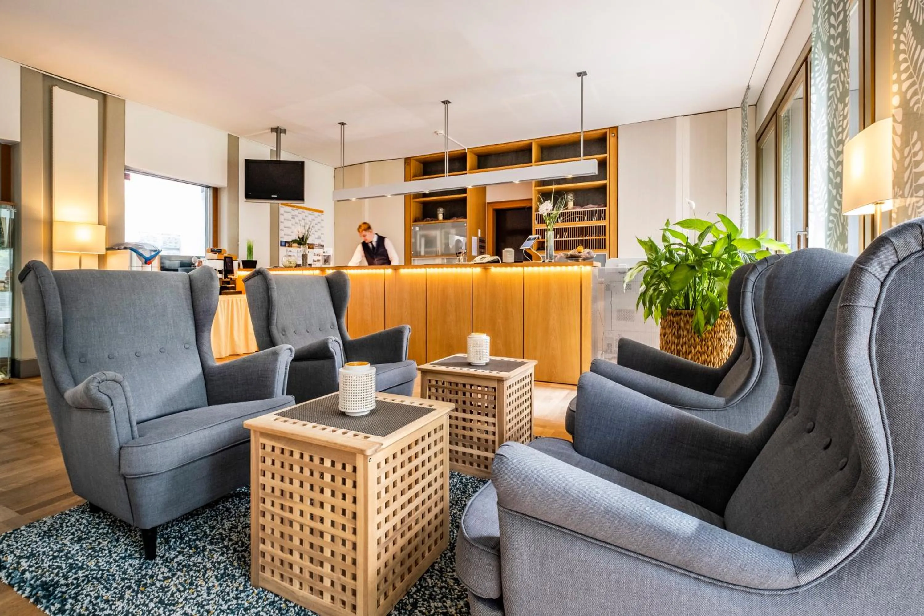 Lobby or reception in Ringhotel Schorfheide, Tagungszentrum der Wirtschaft