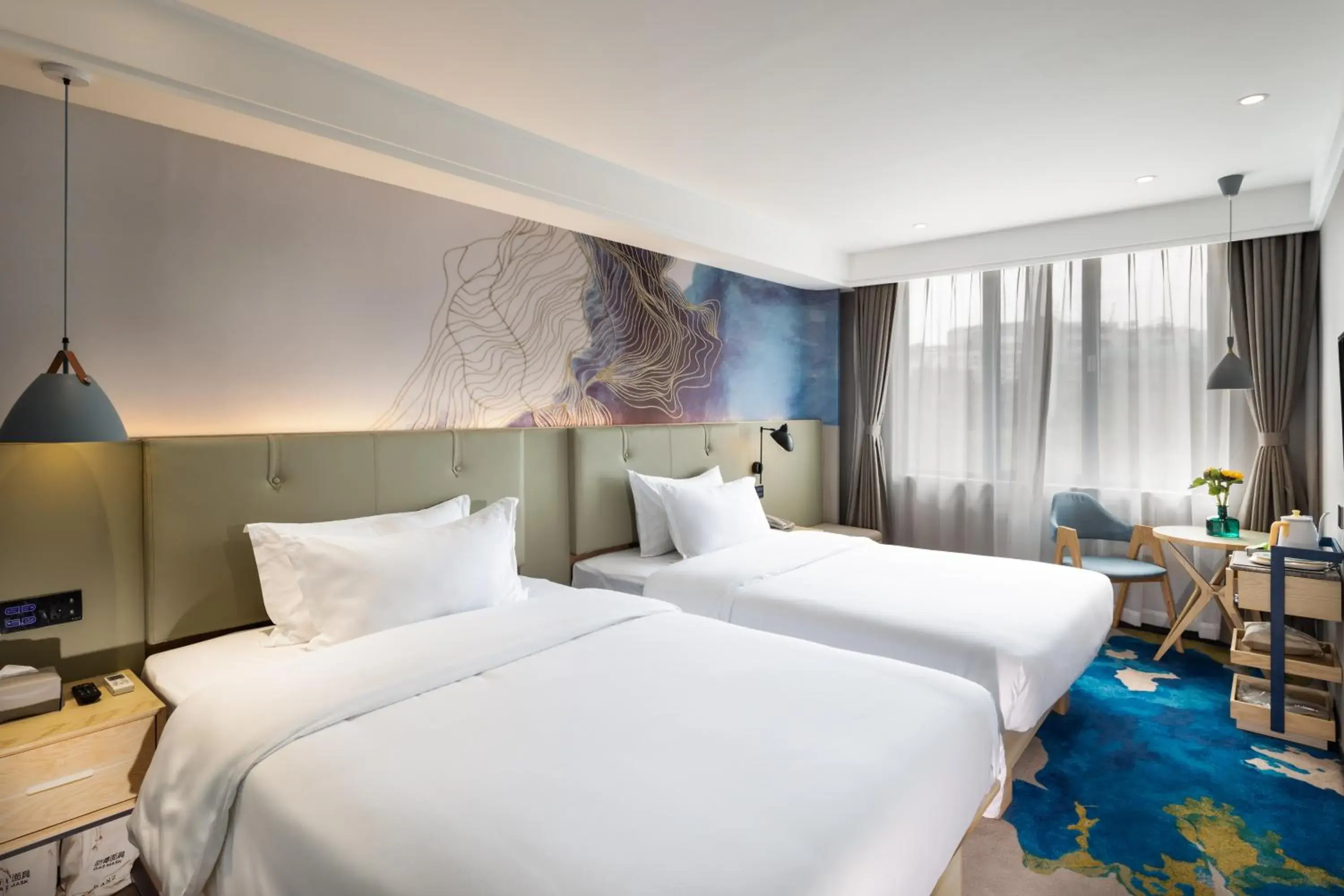 Twin Room in Shenzhen Yanan Hotel Twin Room in Shenzhen Yanan Hotel