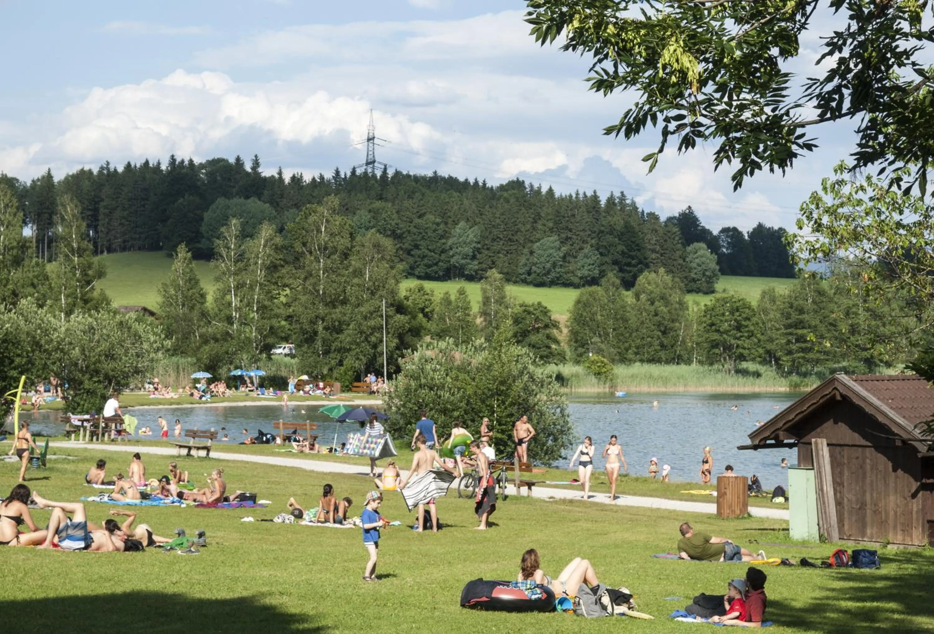 Beach in Appartement-Hotel Seespitz
