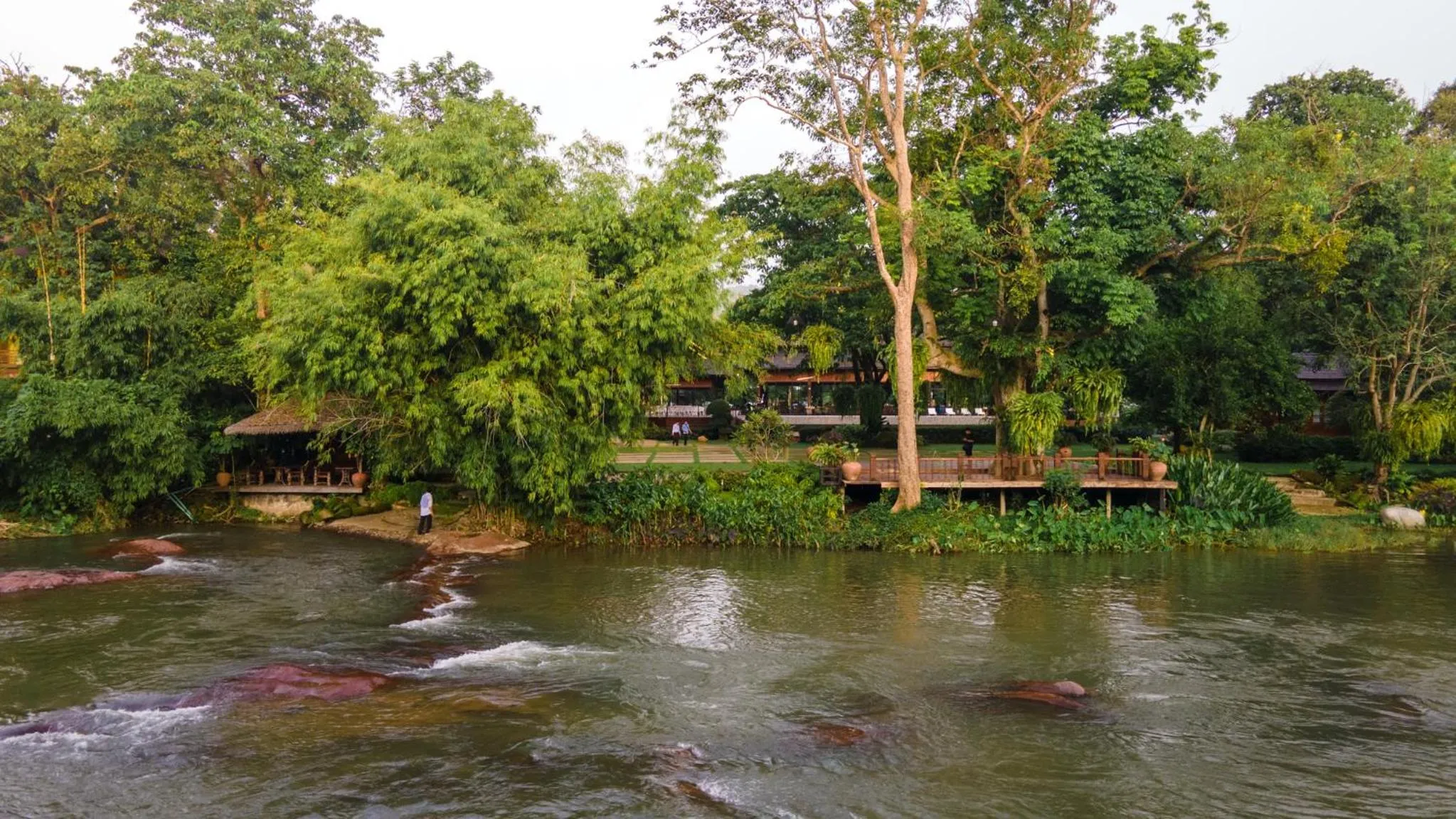 Natural landscape in Phumontra Resort Nakhon Nayok