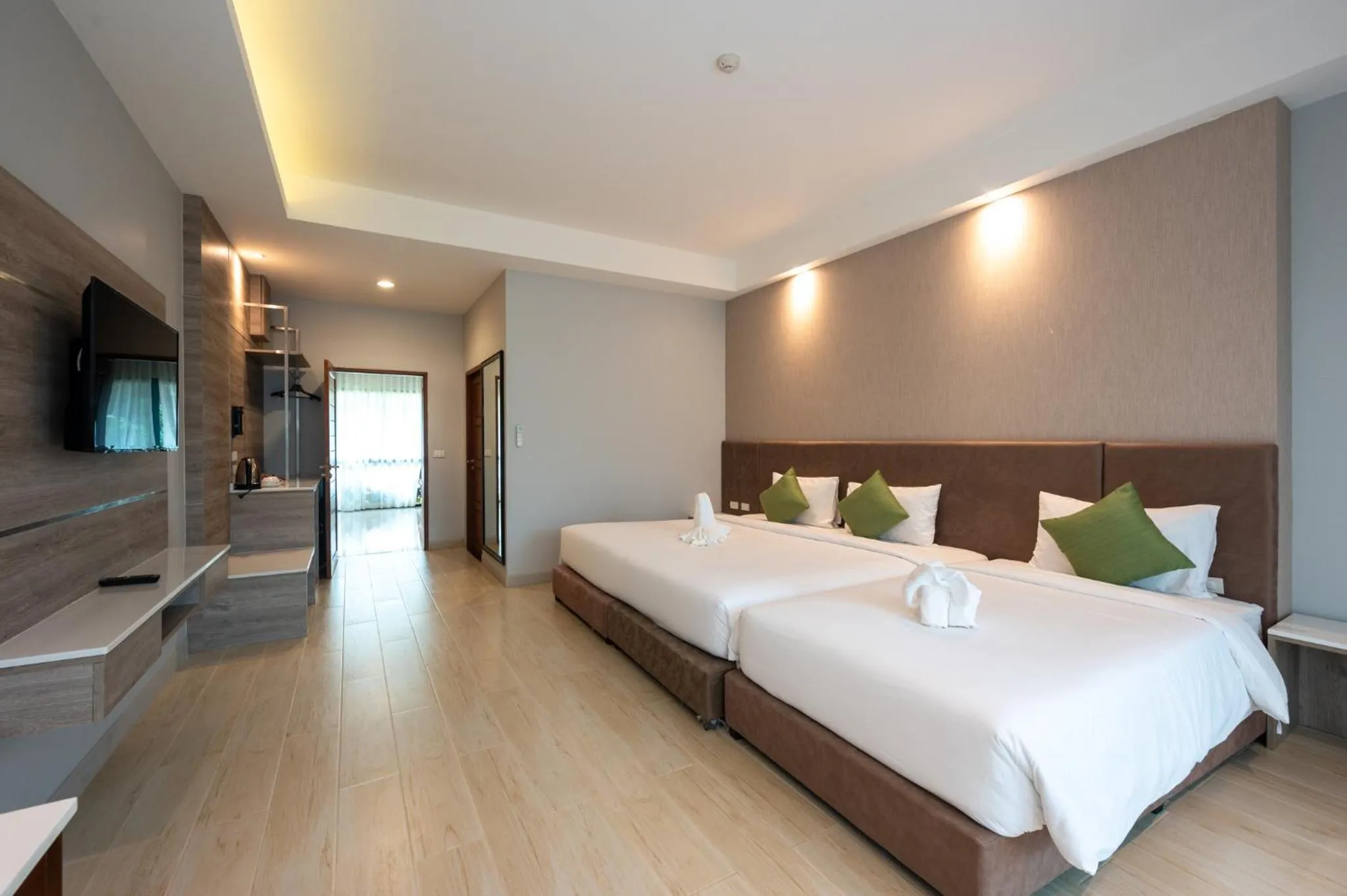 Area and facilities, Bed in Phumontra Resort Nakhon Nayok