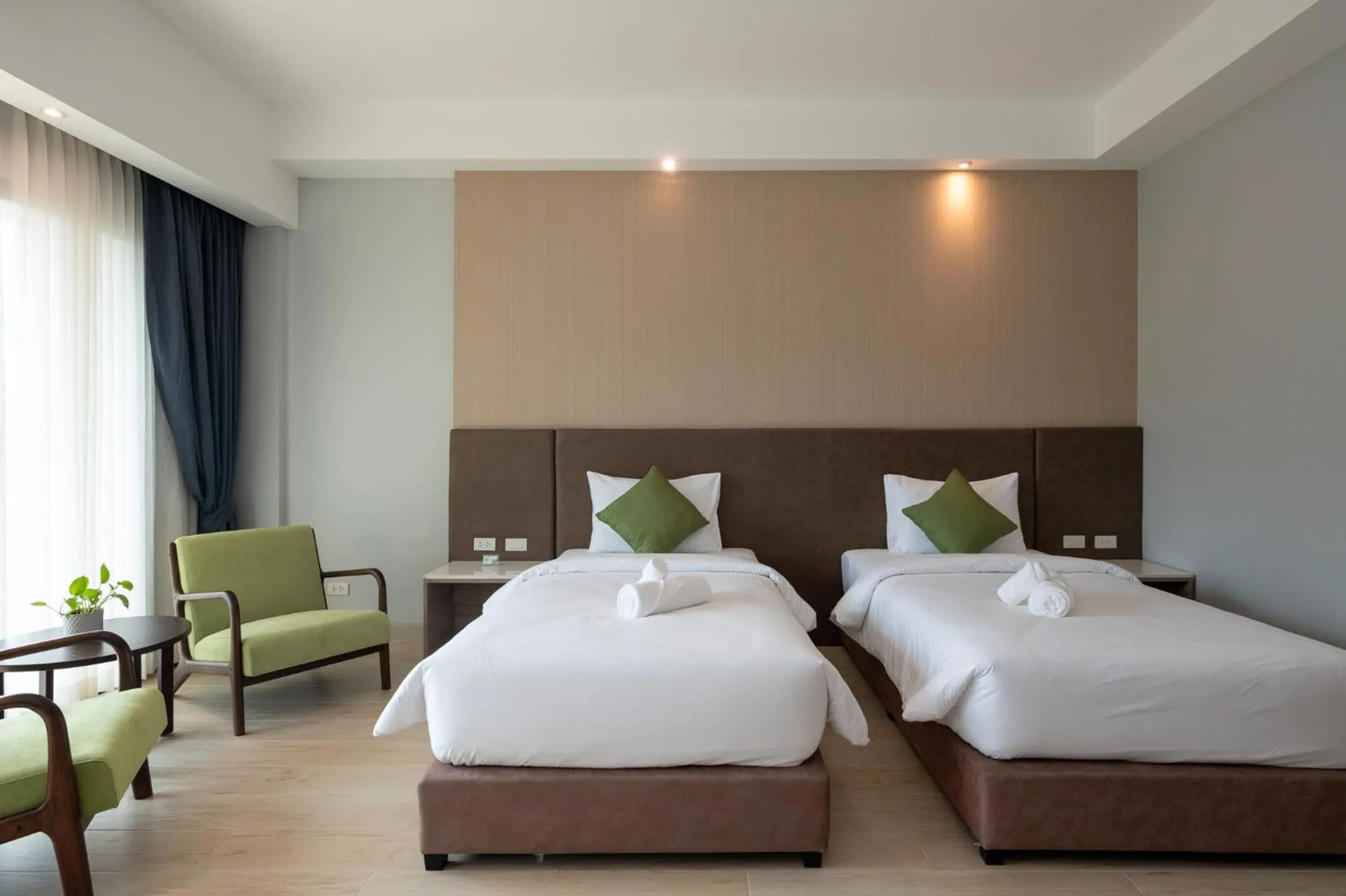 Decorative detail, Bed in Phumontra Resort Nakhon Nayok