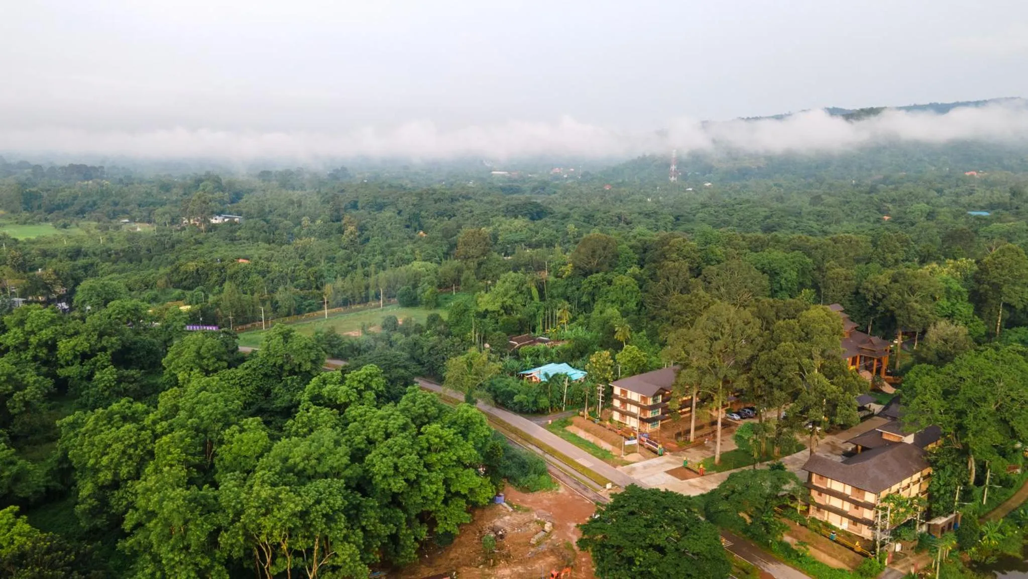 Natural landscape in Phumontra Resort Nakhon Nayok