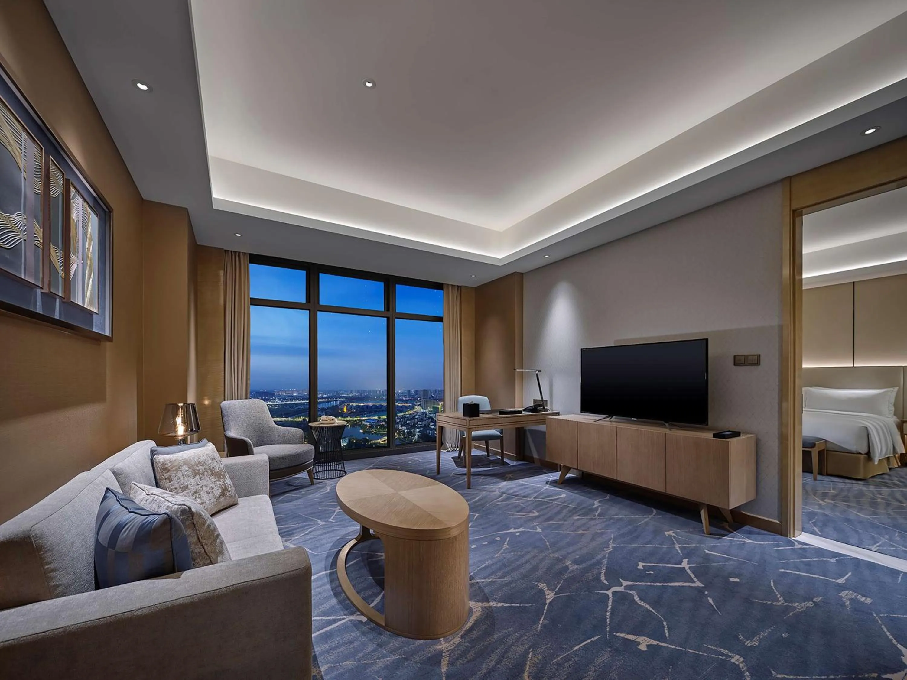 Living room in Hilton Beijing Tongzhou