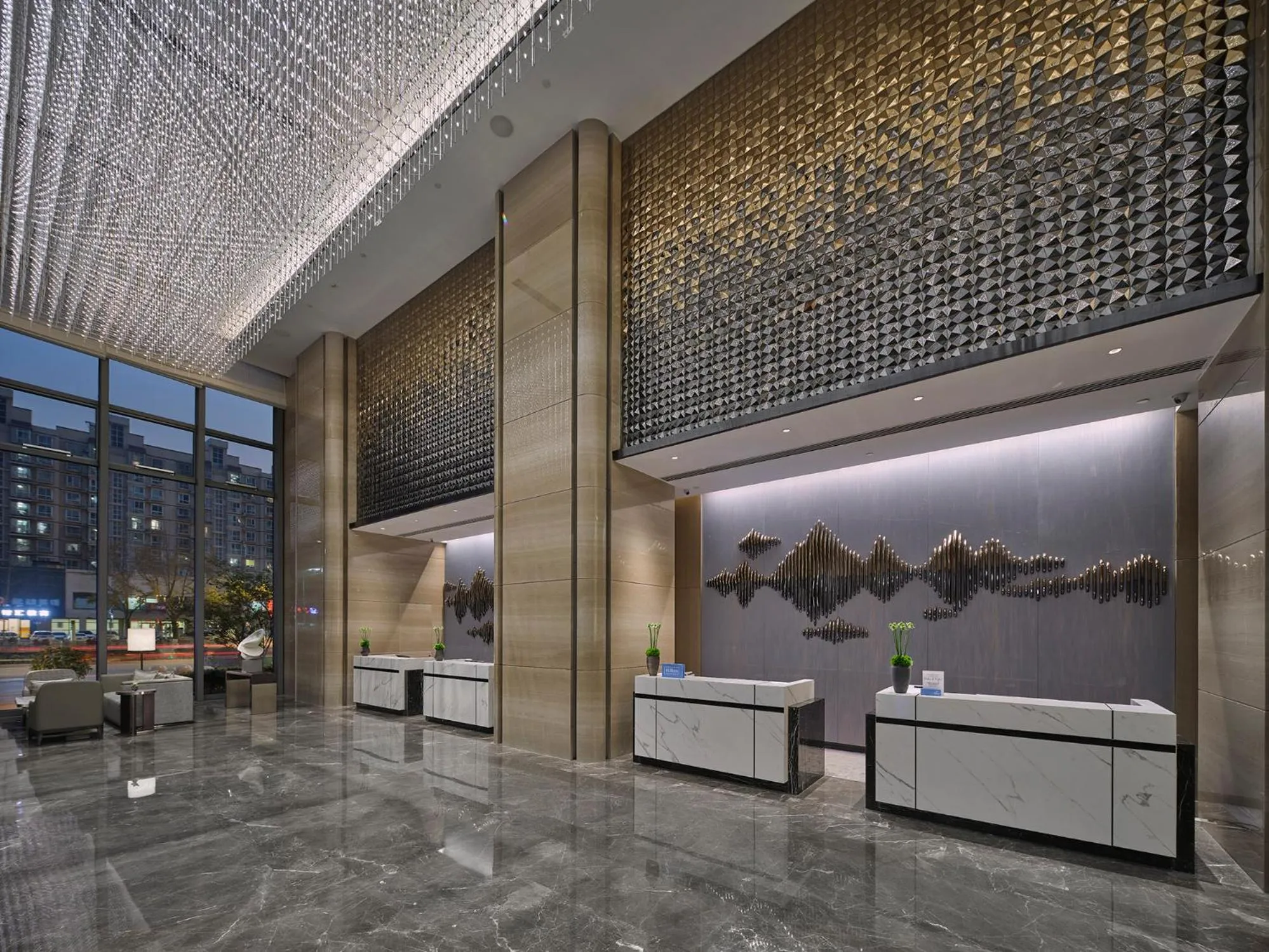 Lobby or reception in Hilton Beijing Tongzhou