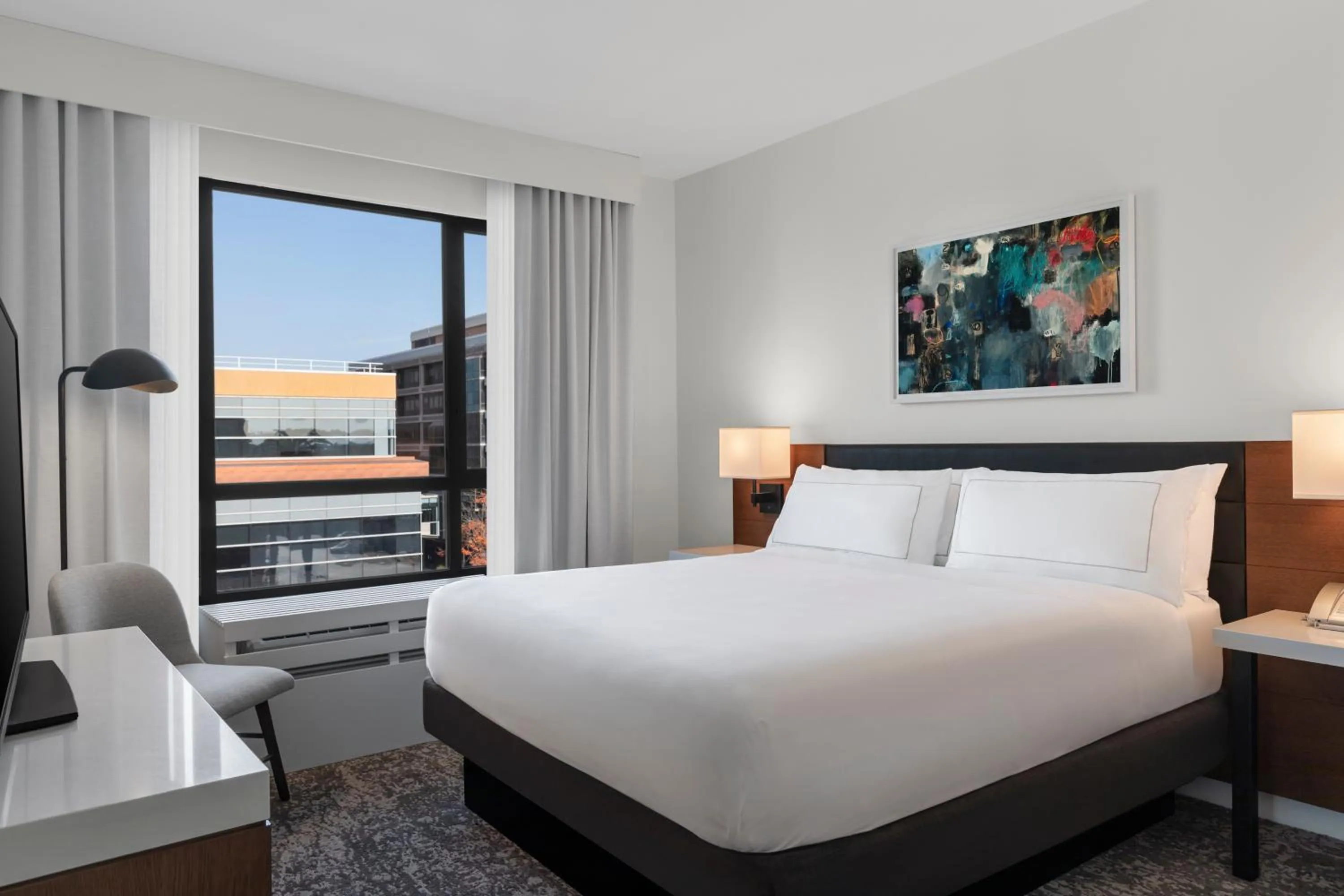 Bedroom, Bed in Tapestry By Hilton The Fort Sutter Hotel Sacramento, Ca