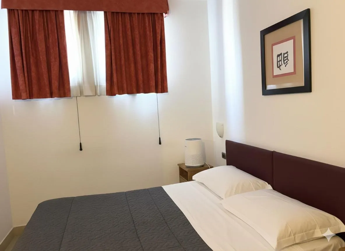 Photo of the whole room, Bed in Casa Rossa 1888