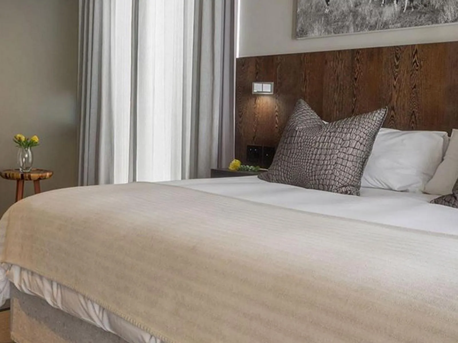 Bed in The Ocean View Guest House