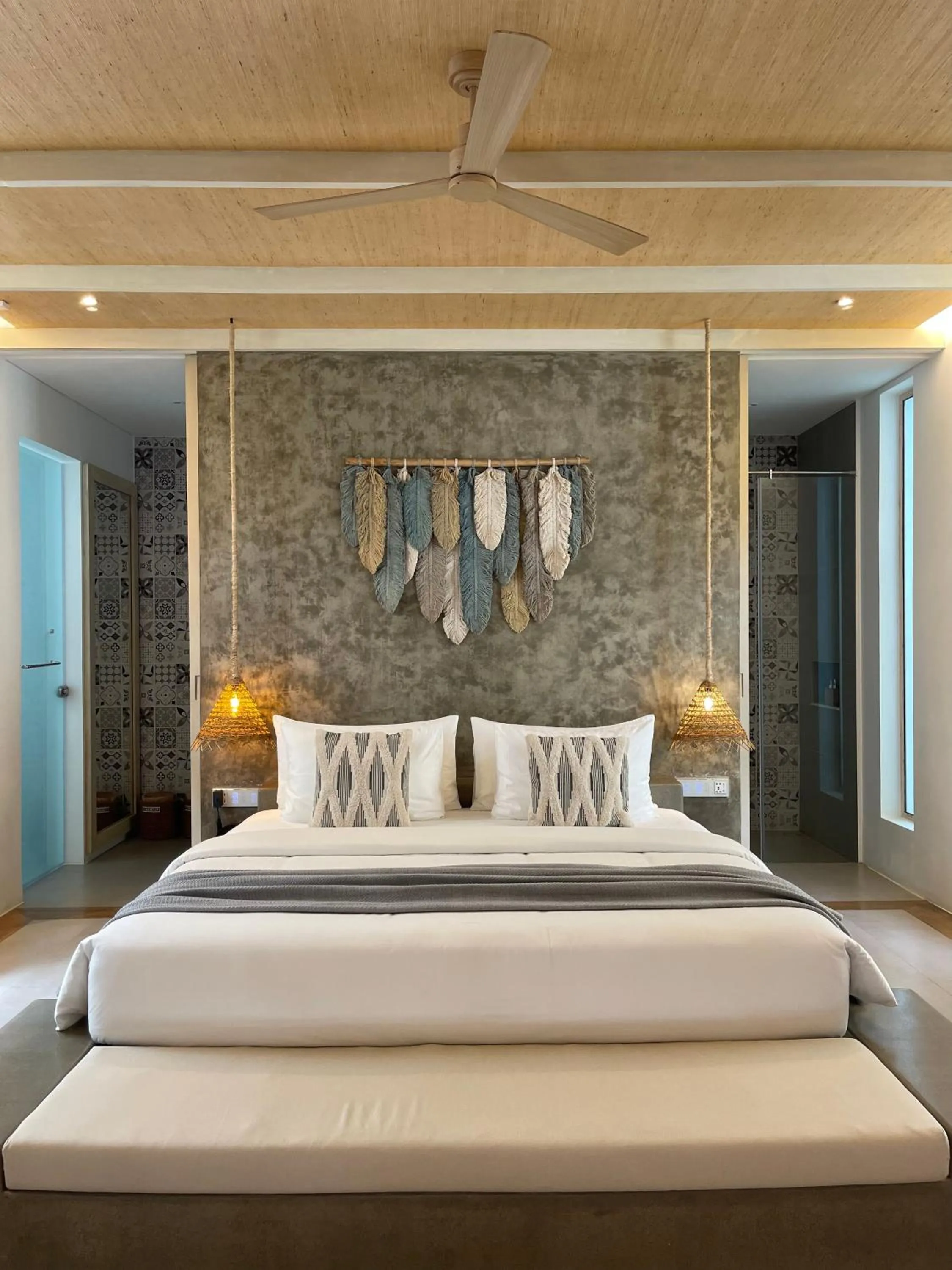 Bed in ANGKLA Beach Club & Boutique Resort