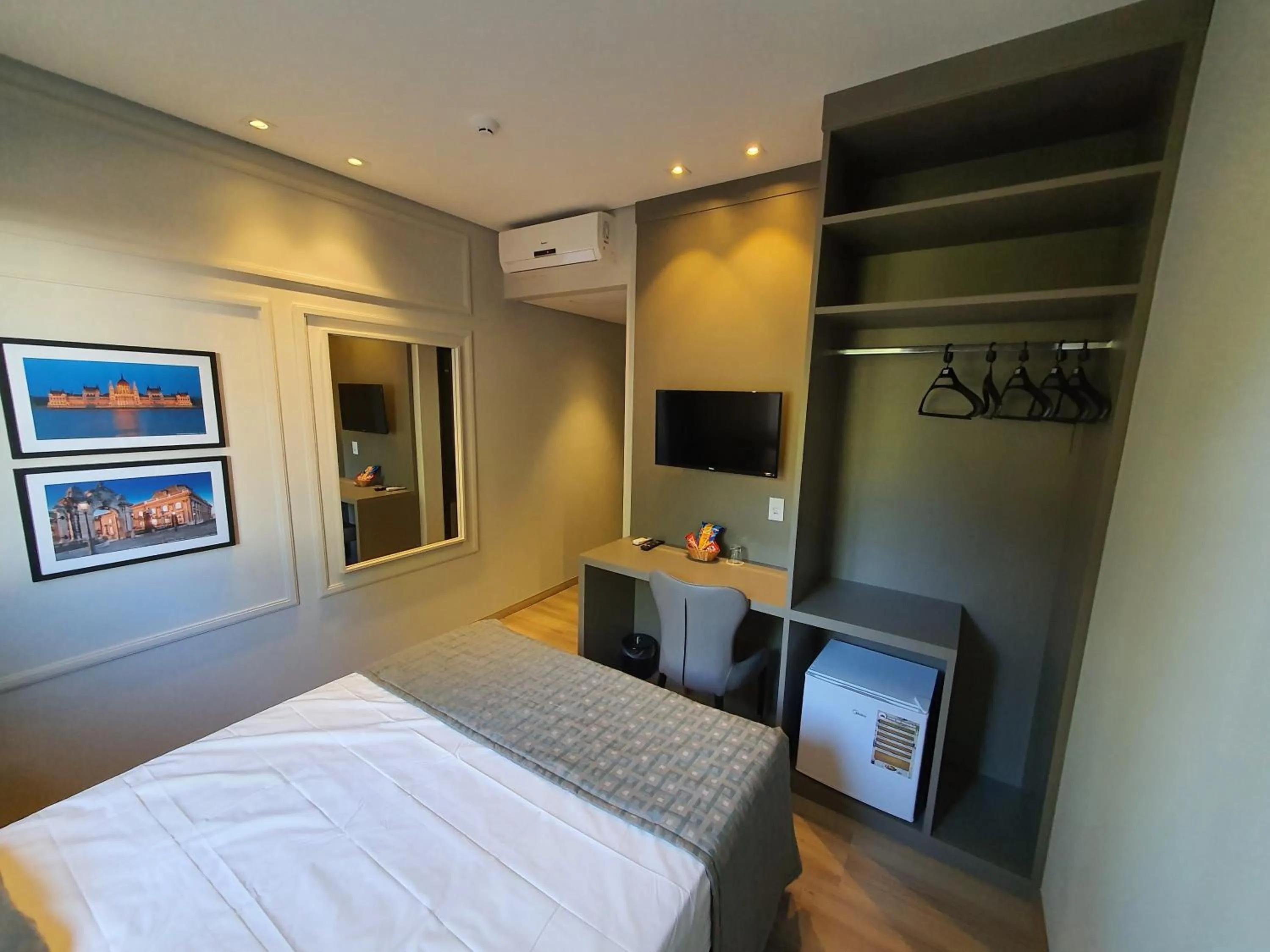 Bedroom, Bed in Class Hotel Piracicaba