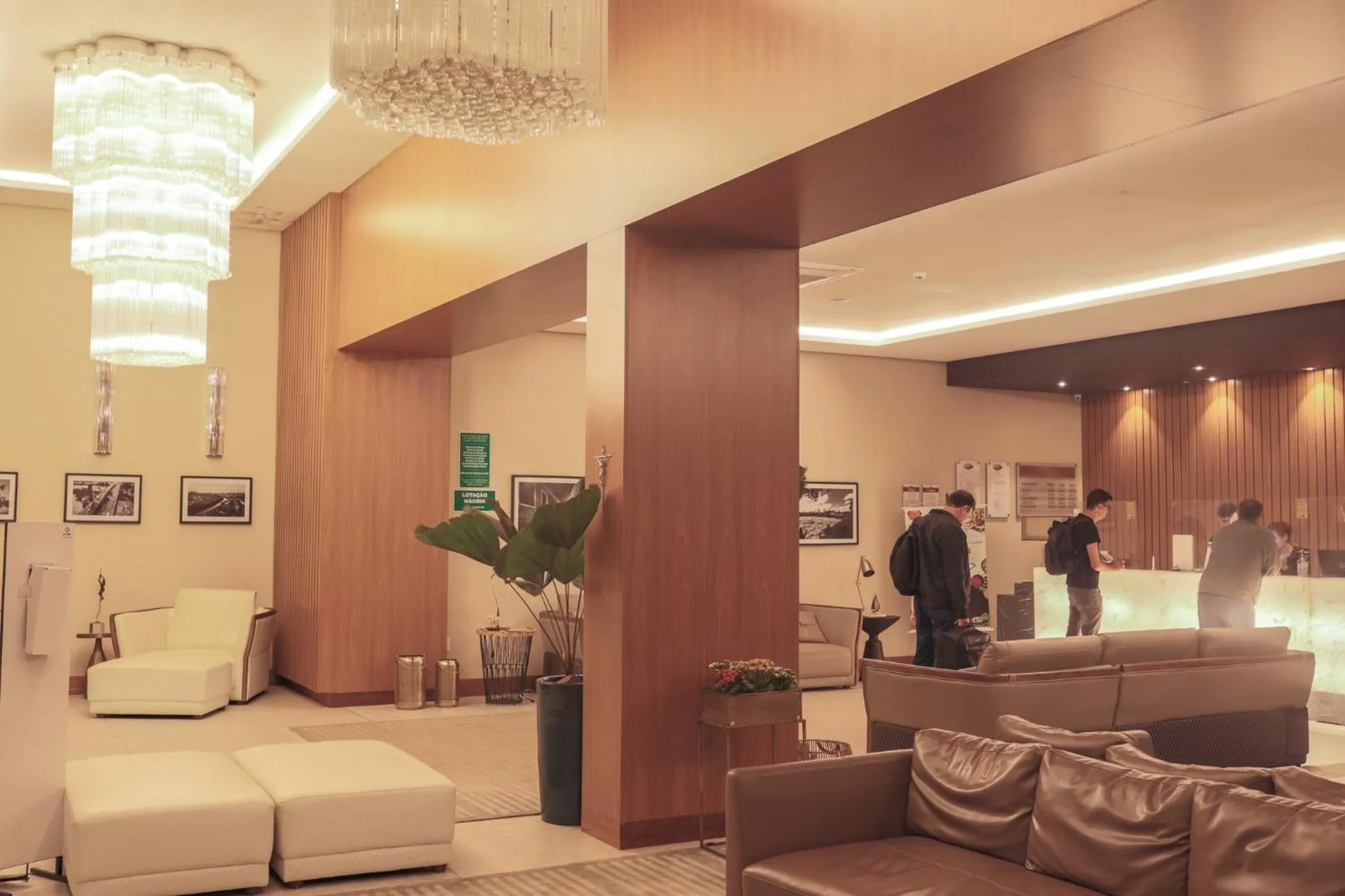 Lobby or reception in Class Hotel Piracicaba