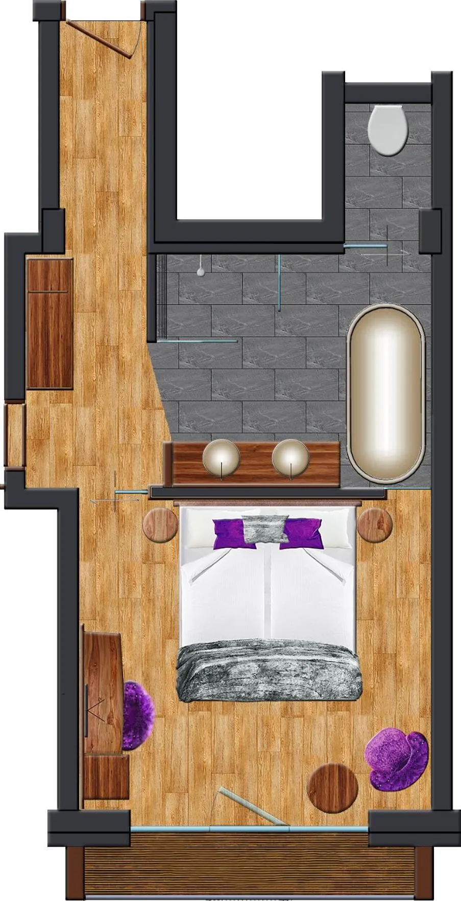 Bed in Sporthotel Cinderella