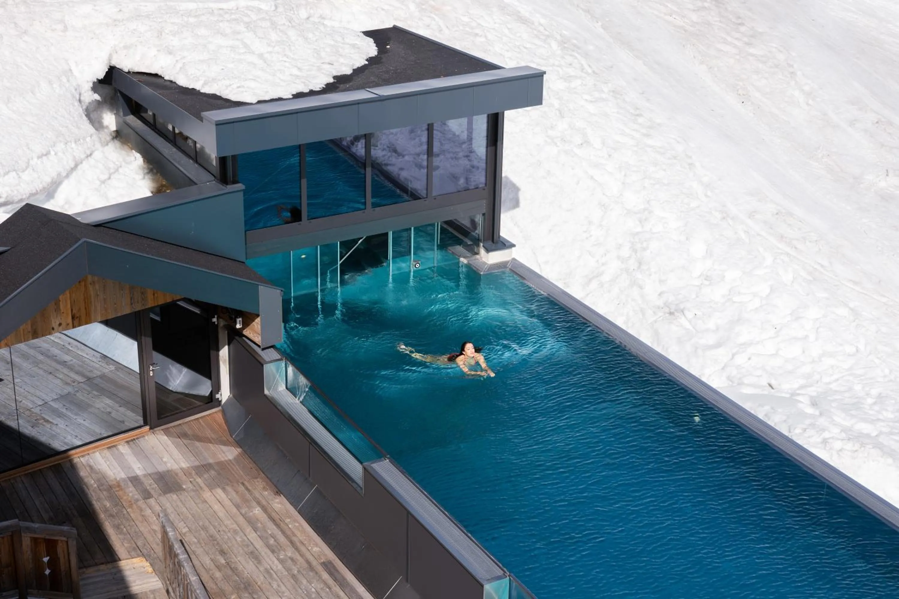 Swimming pool in Sporthotel Cinderella