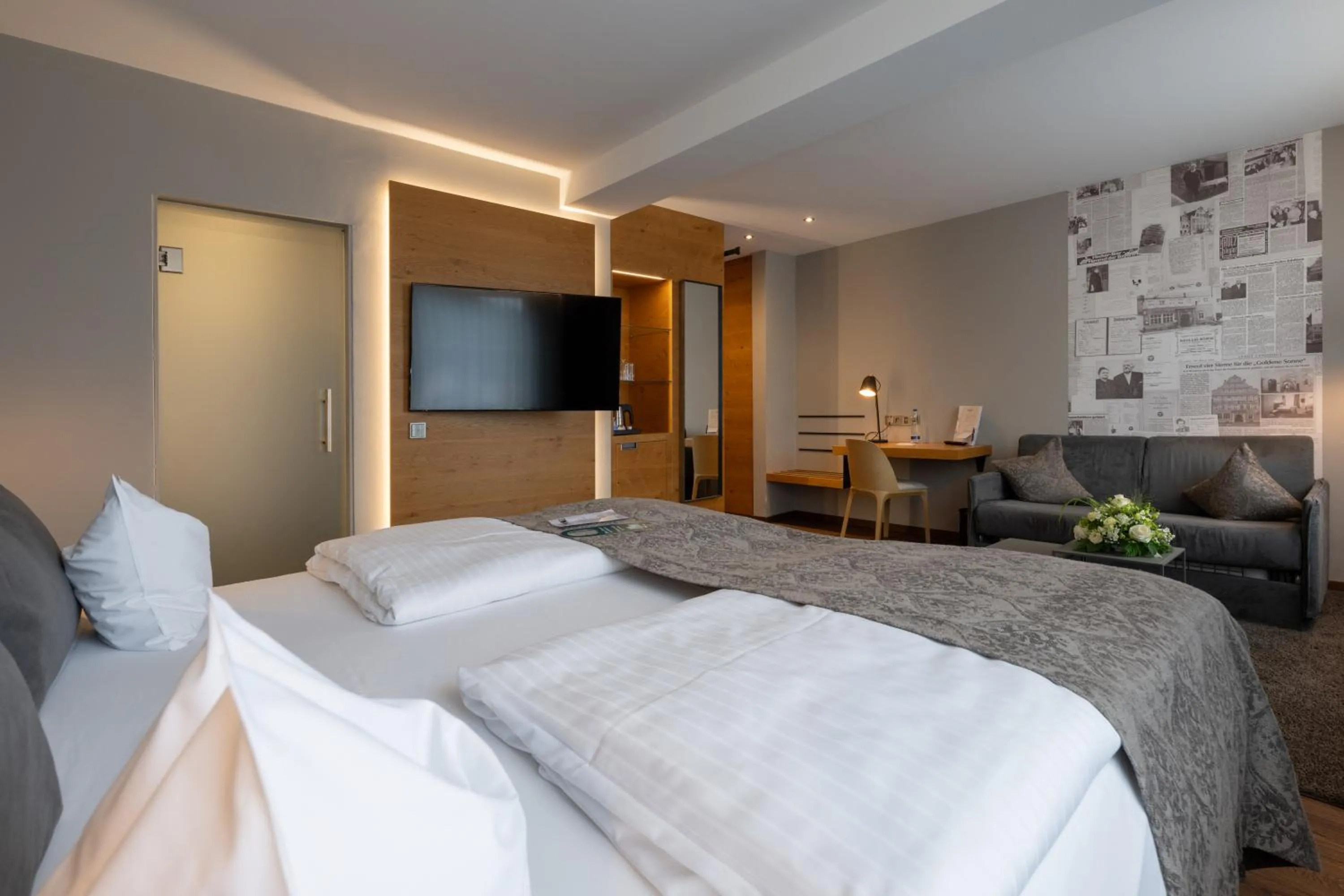 Bed in Hotel Goldene Sonne