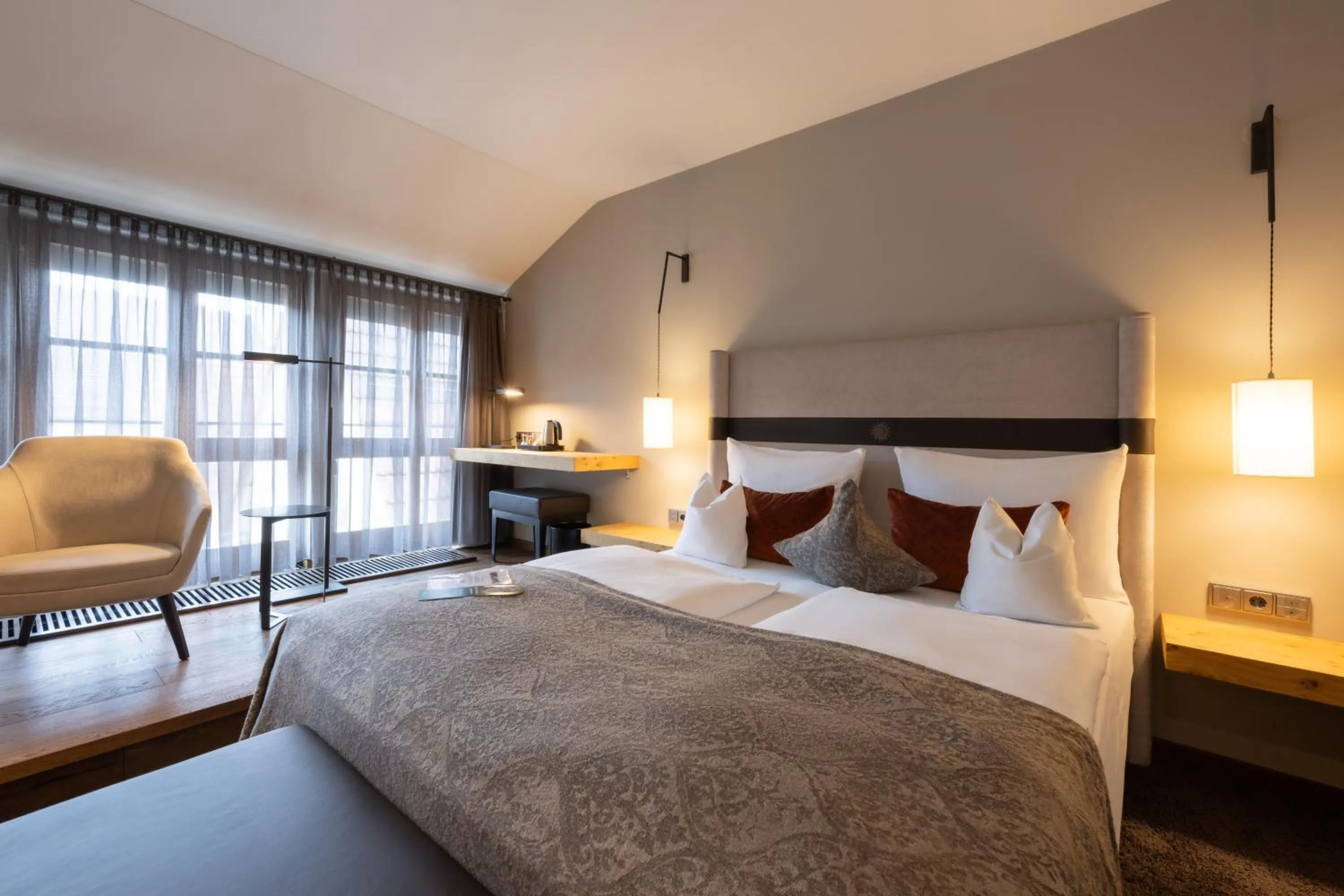 Bed in Hotel Goldene Sonne