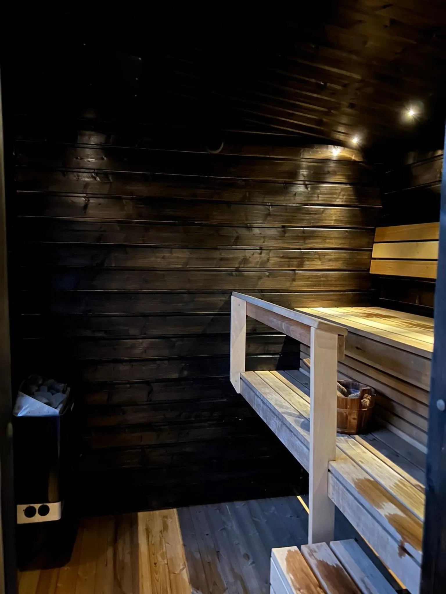 Sauna in Gammelgård Pizza & Padel Resort