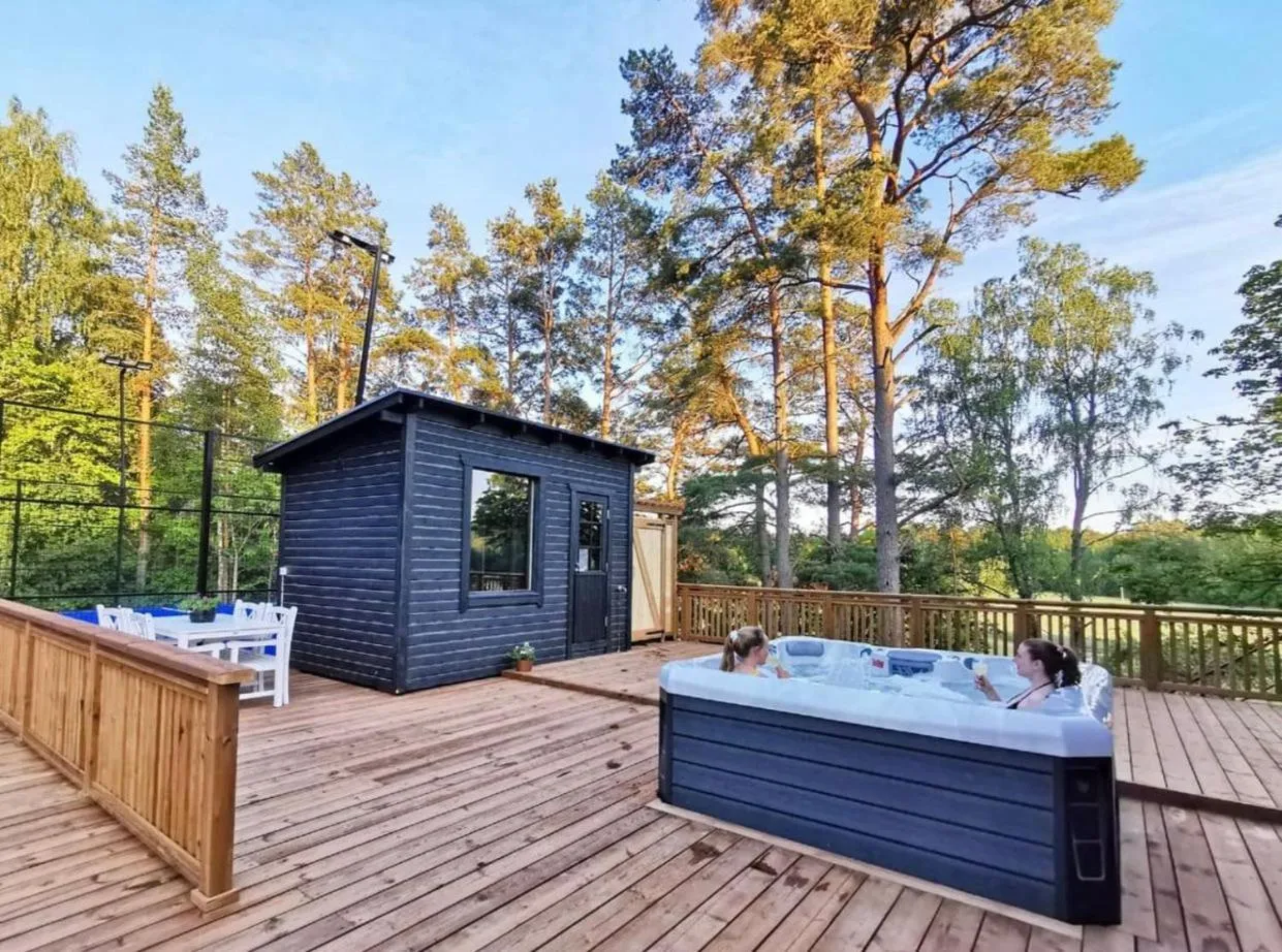 Sauna in Gammelgård Pizza & Padel Resort