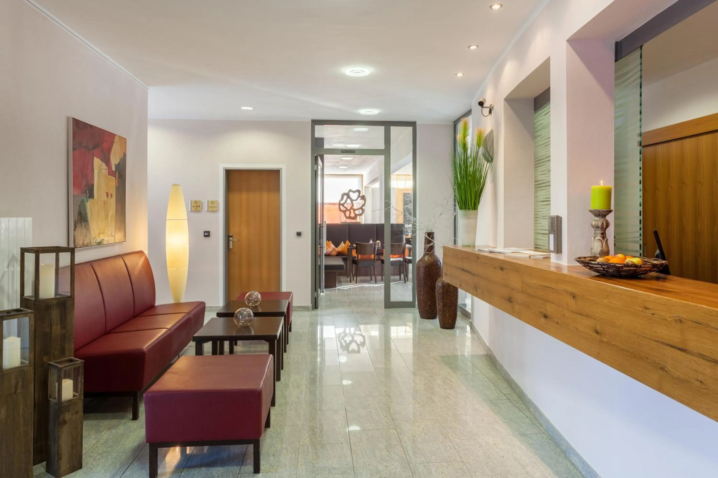 Lobby or reception in Hotel Waldhorn