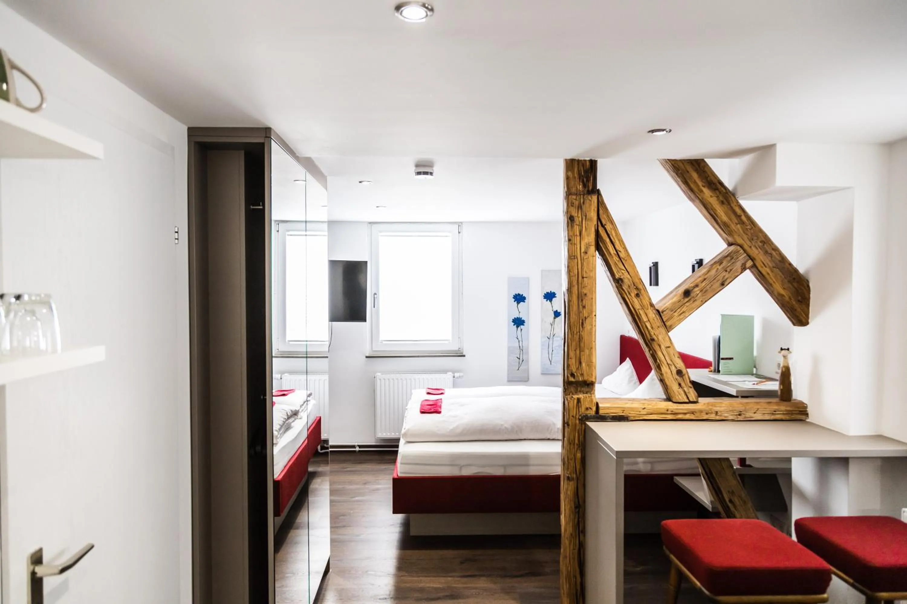 Bed in Hotel Restaurant Krehl's Linde