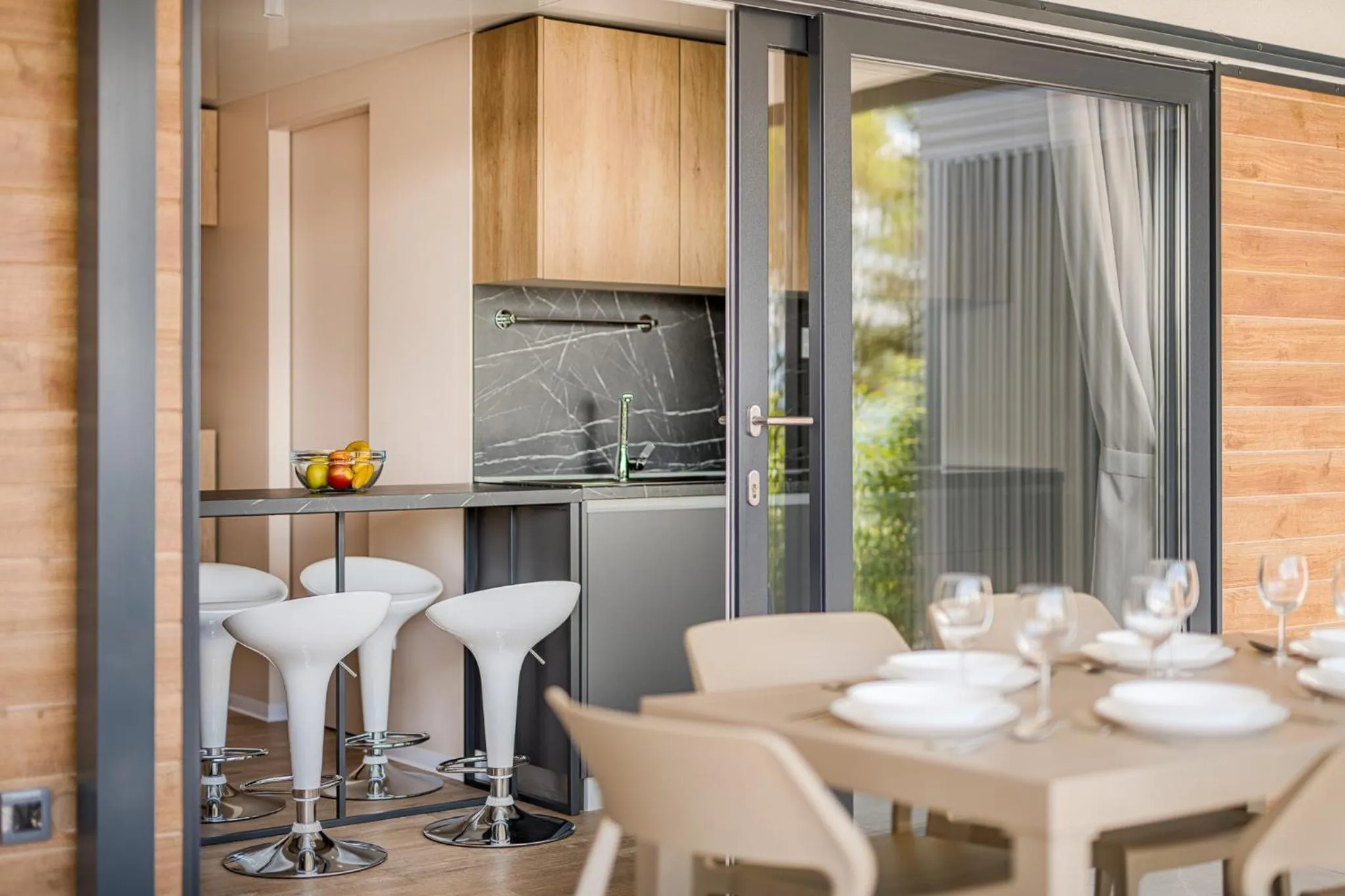 kitchen in Elements Camping Selce Mobile homes