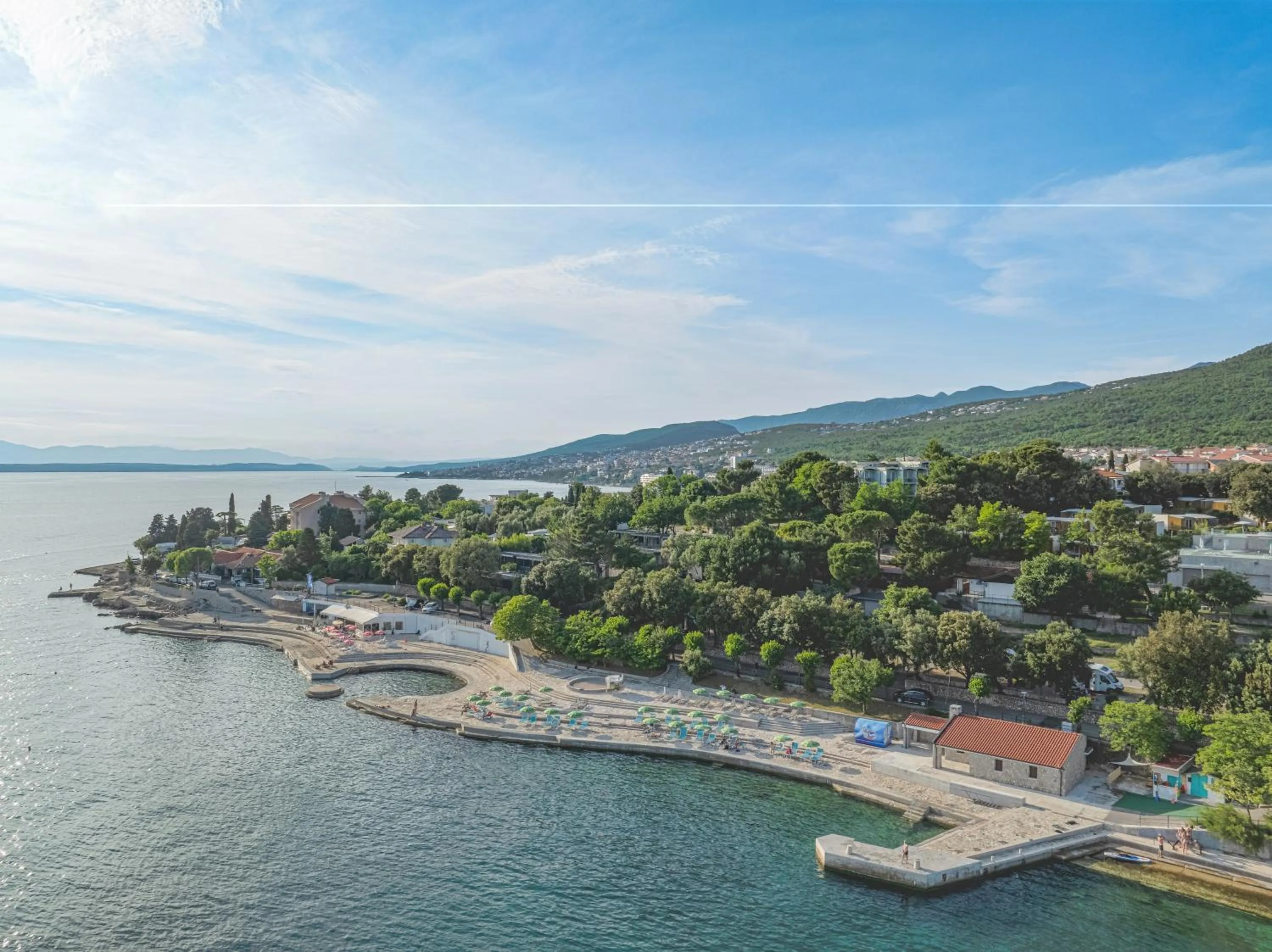 Beach in Elements Camping Selce Mobile homes