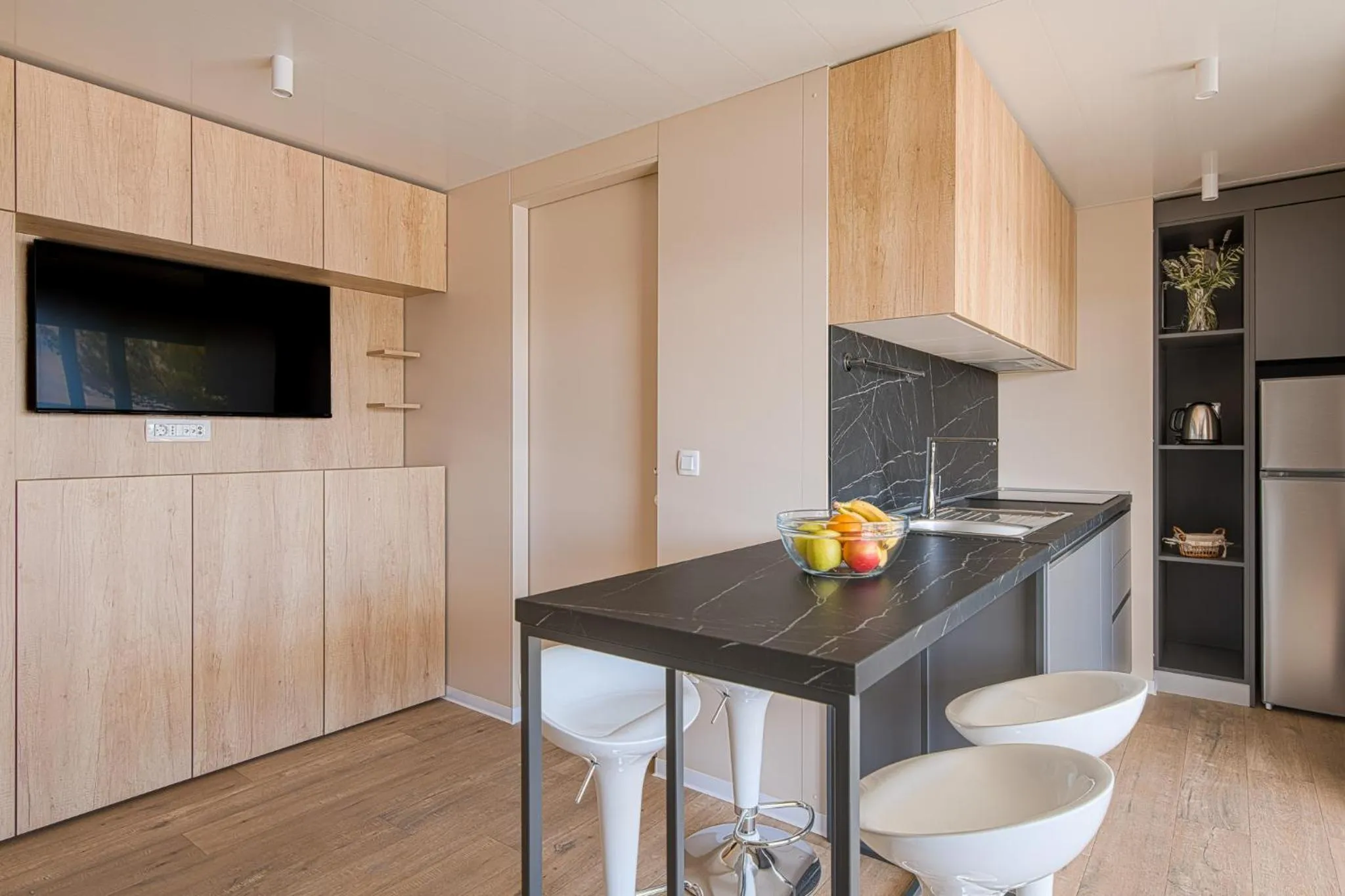 kitchen in Elements Camping Selce Mobile homes