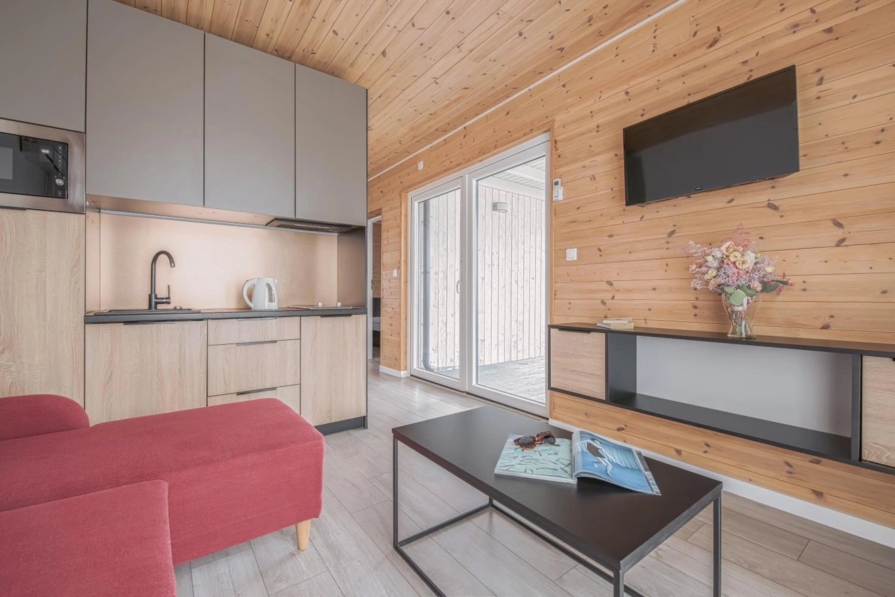 Kitchen or kitchenette in Elements Camping Selce Mobile homes