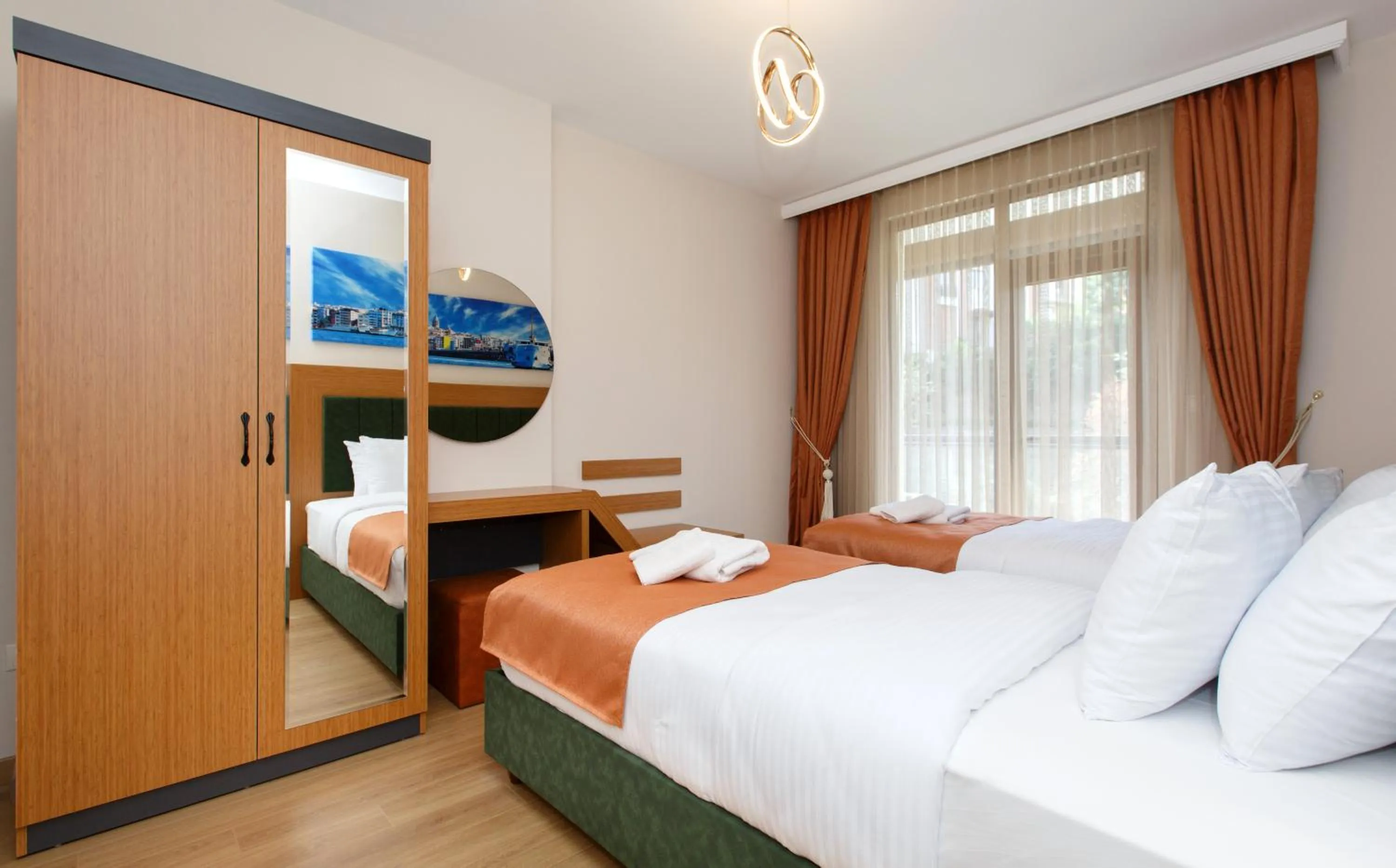 Bed in Armoni Deluxe Suites Trabzon