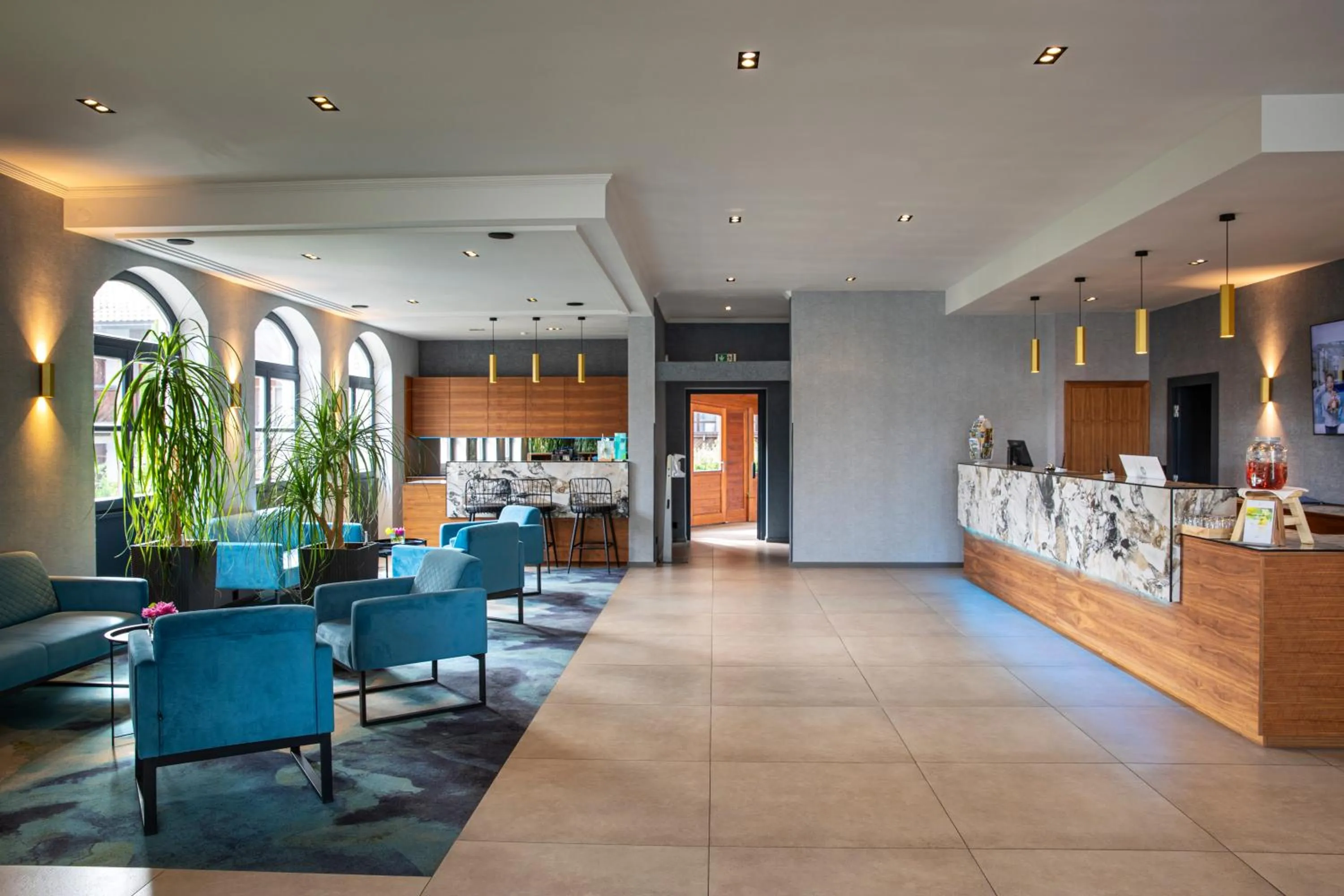 Lobby or reception in Michel Hotel Waldkirchen am Badepark