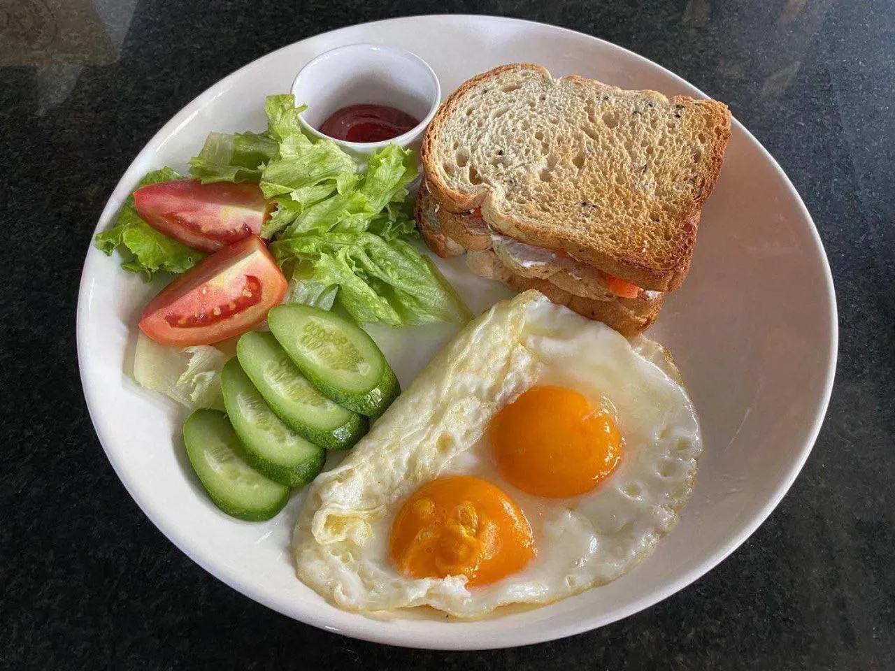 Breakfast in Hak Heng Hotel