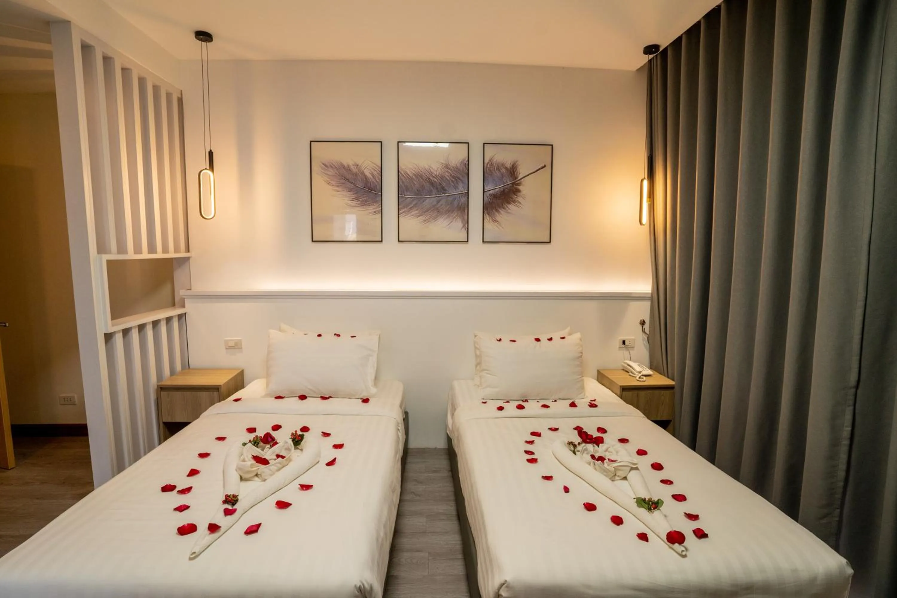 Bed in Hak Heng Hotel