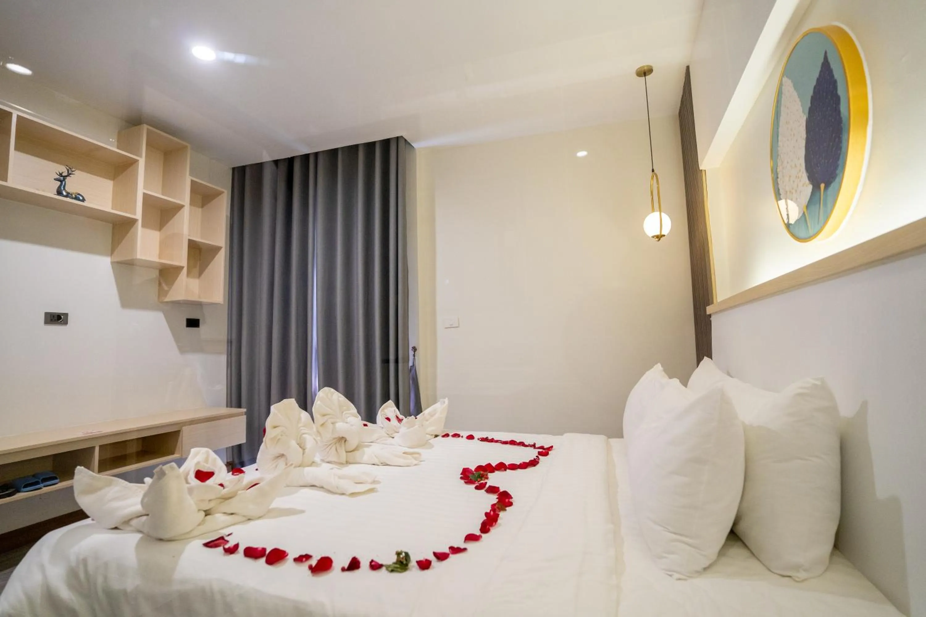 Bed in Hak Heng Hotel