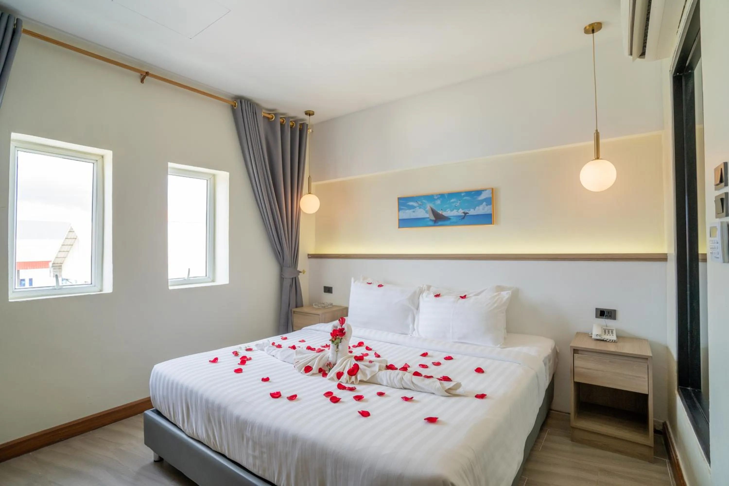 Bed in Hak Heng Hotel