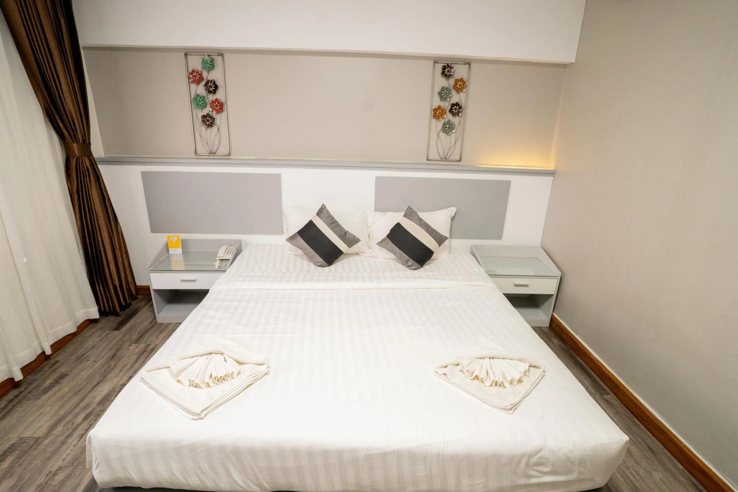 Bed in Hak Heng Hotel