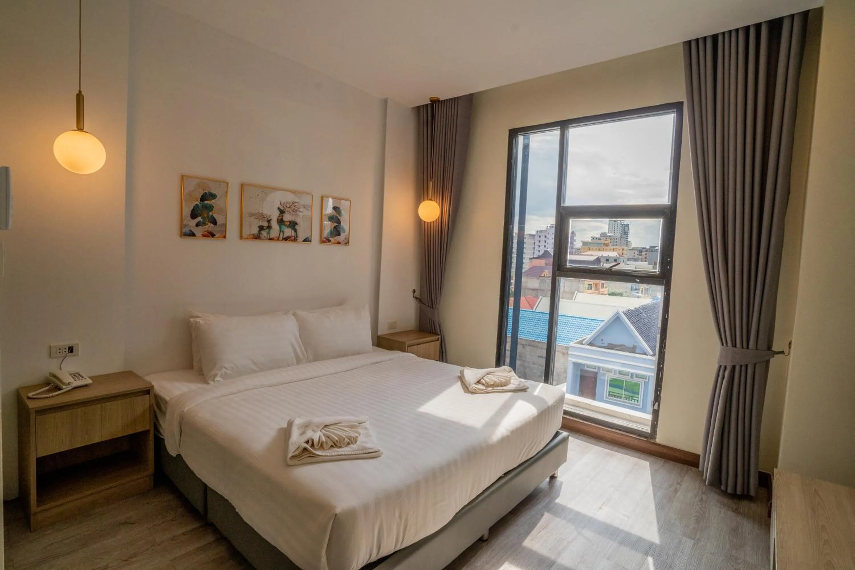 Bed in Hak Heng Hotel