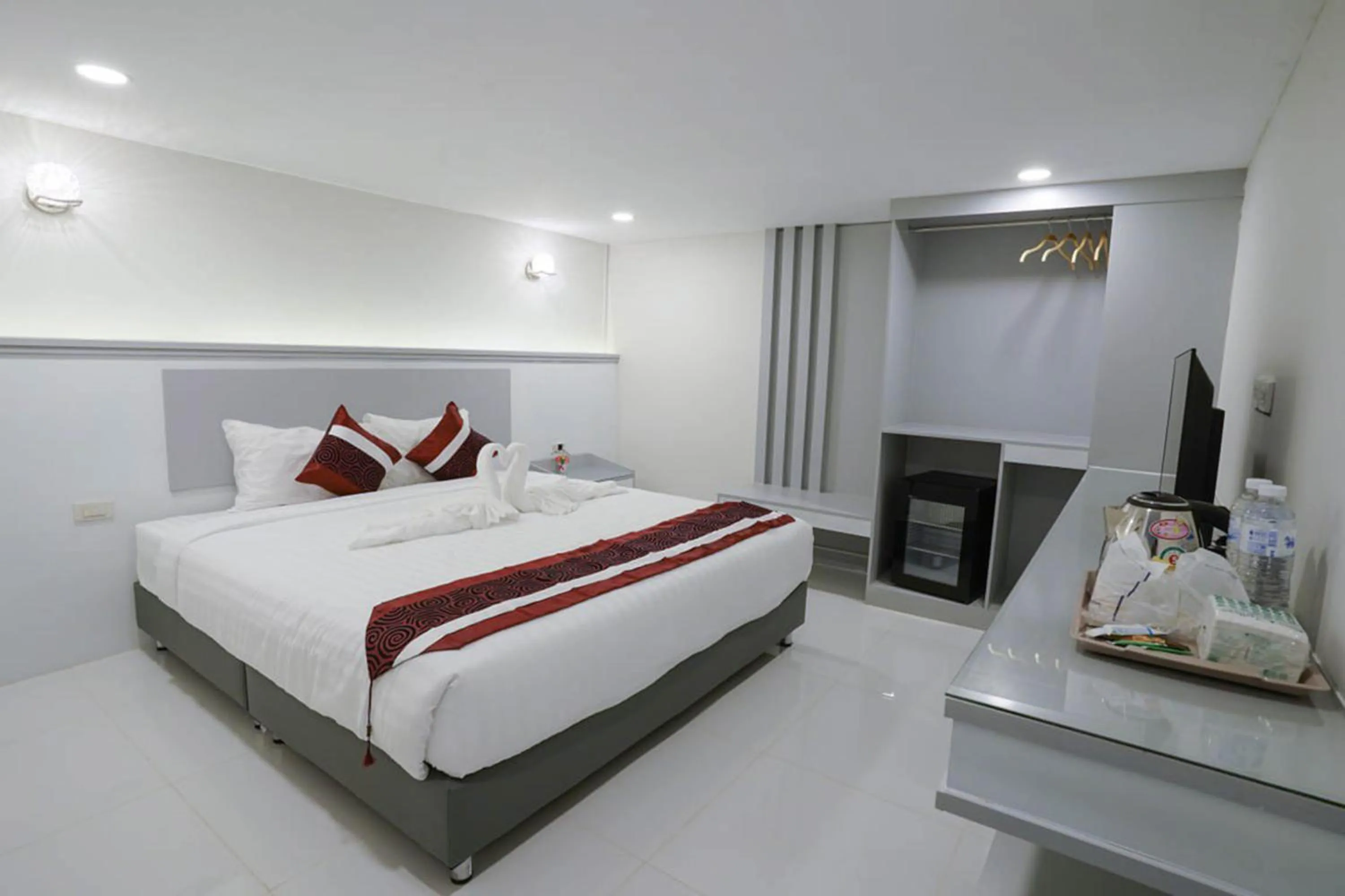 Bed in Hak Heng Hotel