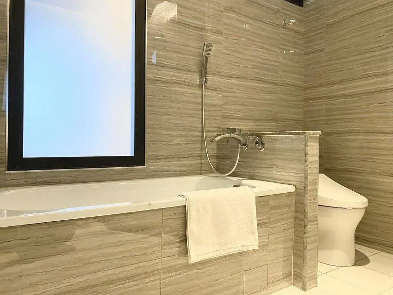 Bathroom in Champ De Rose Hotel