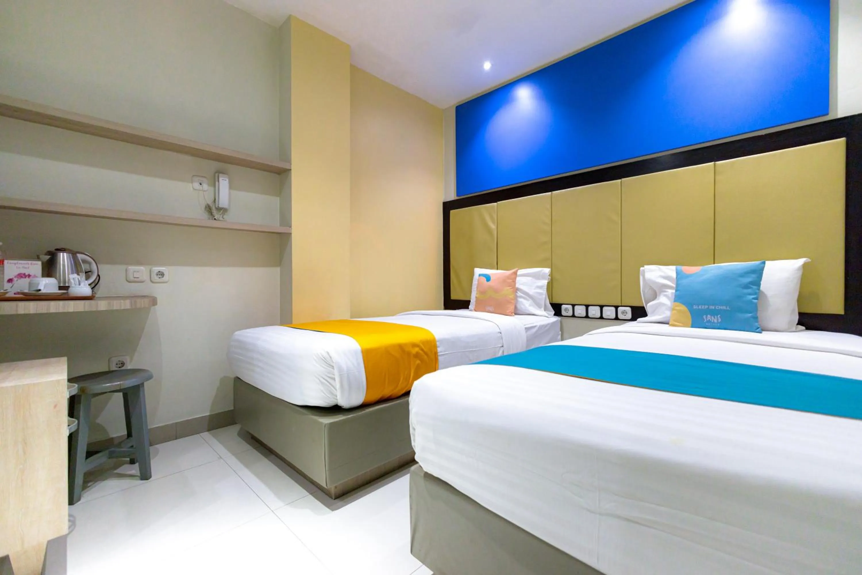 Bedroom, Bed in Sans Hotel Liv Ancol by RedDoorz