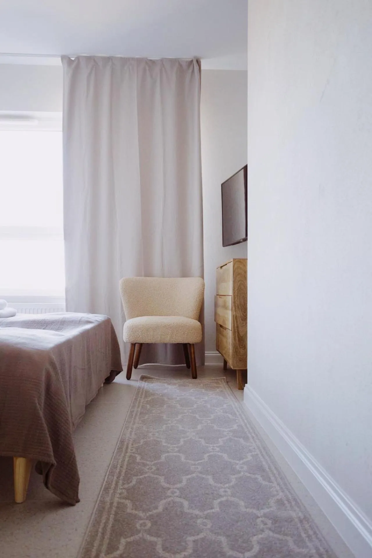 Seating area, Bed in Apartamenty Your Seaside